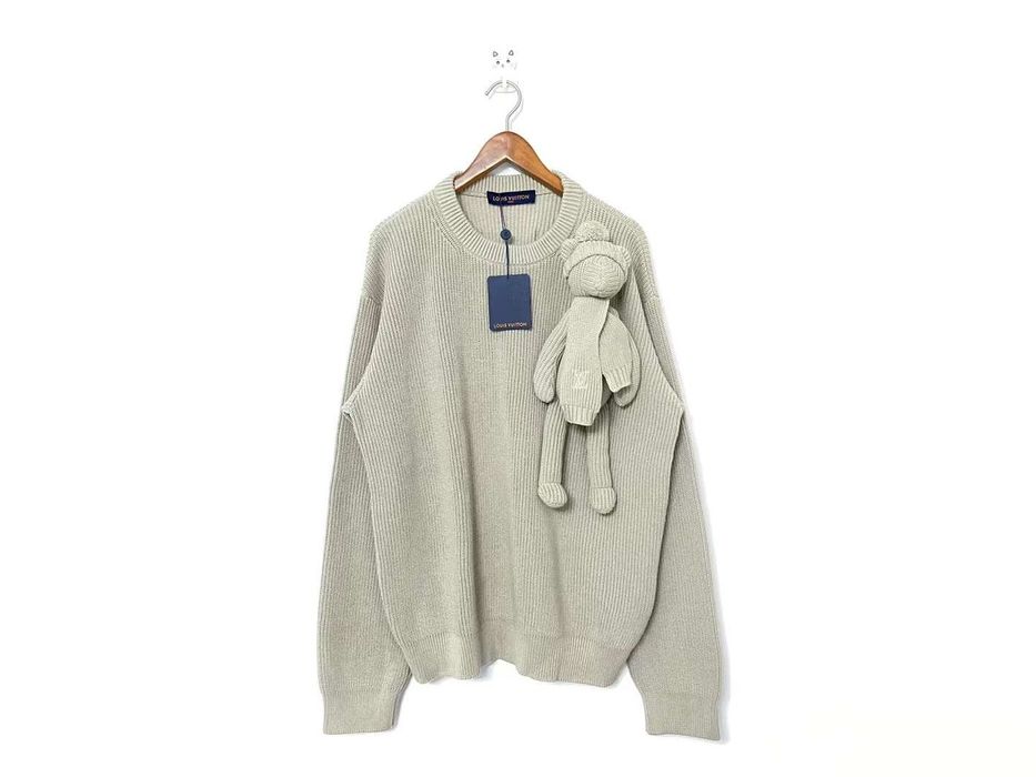 Louis Vuitton Teddy puppet toy doll knit sweater