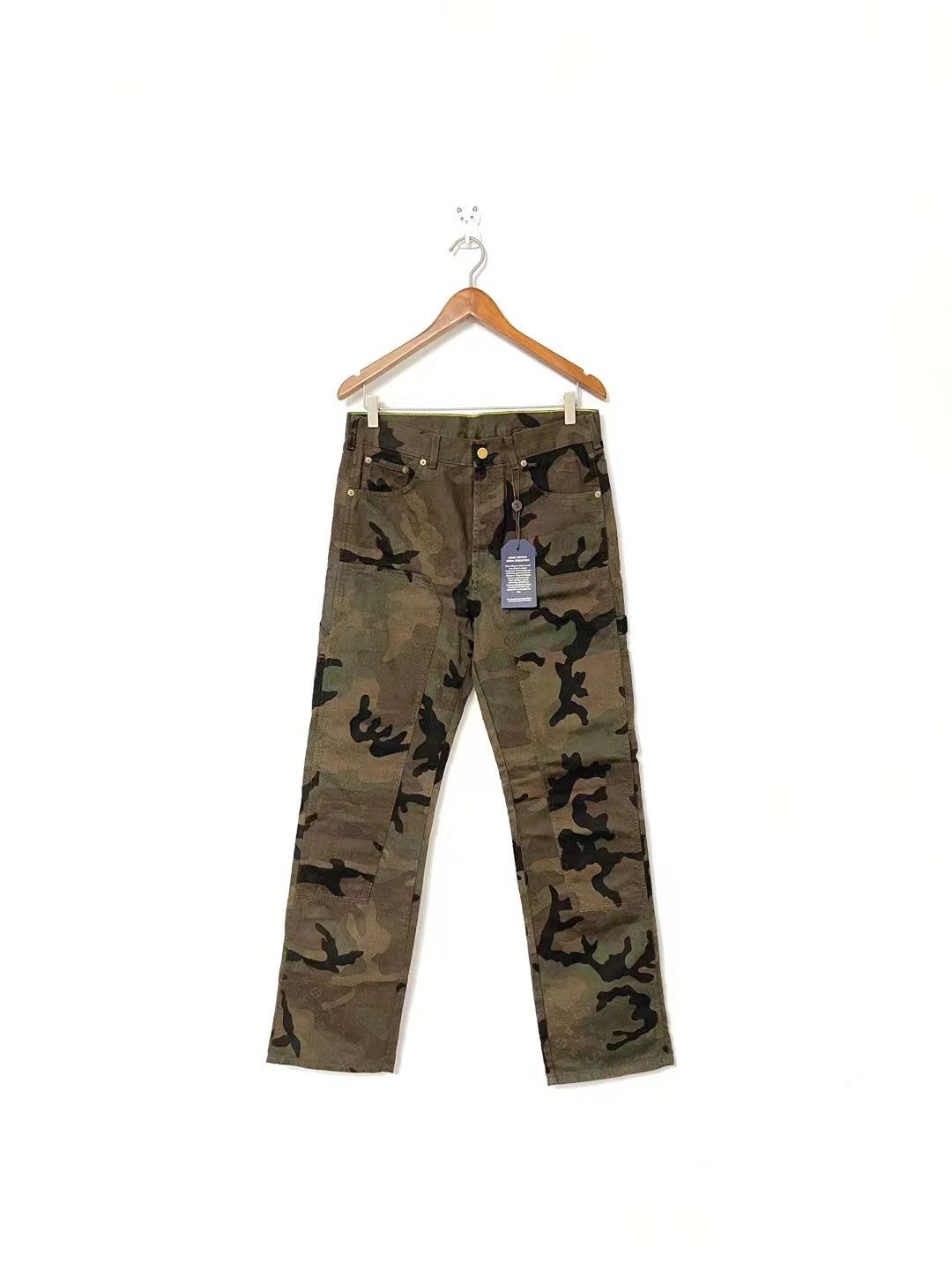 Louis Vuitton × Supreme Jacquard denim carpenter pants Size US 29 - 1 Thumbnail