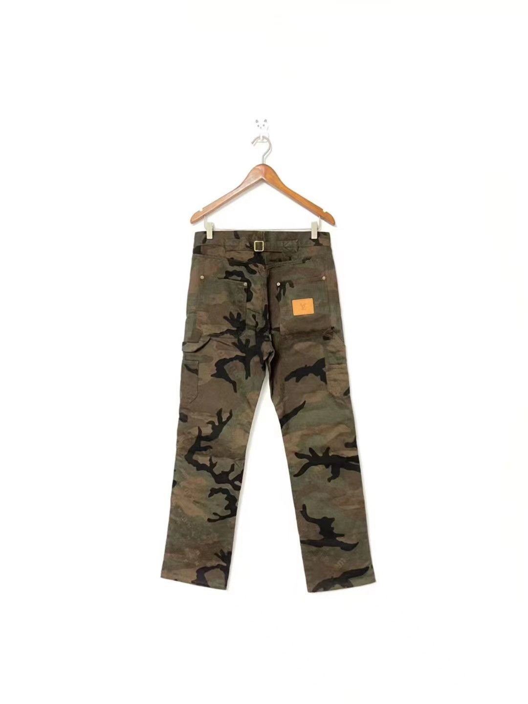 Louis Vuitton × Supreme Jacquard denim carpenter pants Size US 29 - 2 Thumbnail
