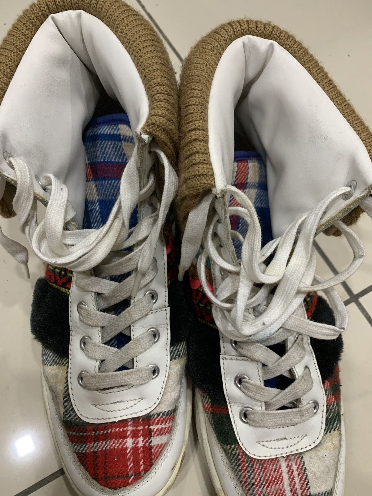 Issey Miyake VINTAGE MERCIBEAUCOUP ISSEY MIYAKE DISTRESSED HI STOP SHOES Size US 6 / EU 39 - 10 Thumbnail