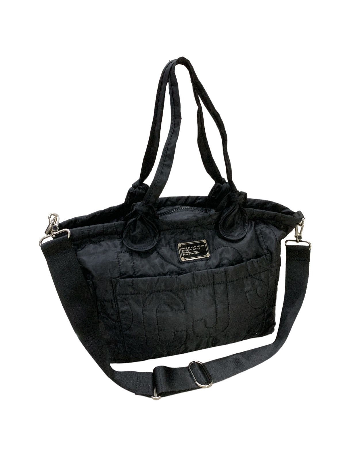 Marc Jacobs × Marc by Marc Jacobs MARC JACOBS QUILTED REVERSIBLE SPELL OUT DUFFLE BAG Size ONE SIZE - 1 Thumbnail