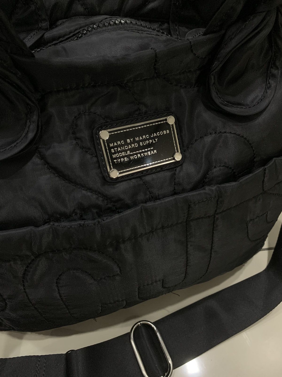 Marc Jacobs × Marc by Marc Jacobs MARC JACOBS QUILTED REVERSIBLE SPELL OUT DUFFLE BAG Size ONE SIZE - 7 Thumbnail