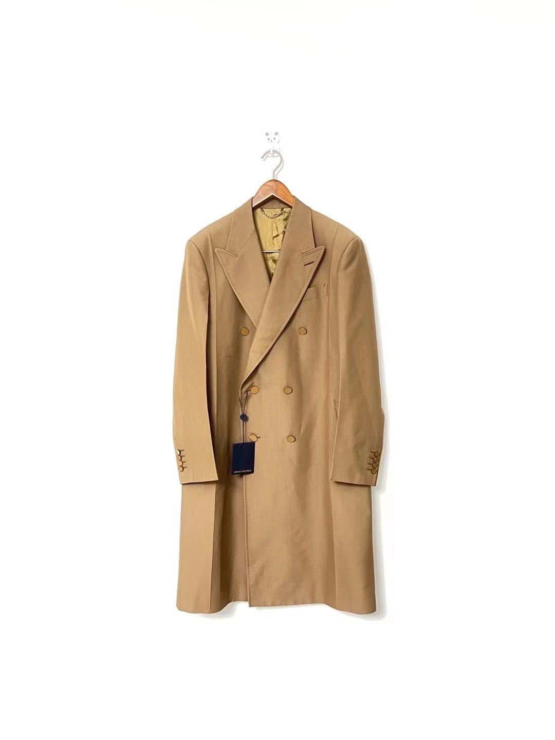 Louis Vuitton × Virgil Abloh SS19 plain rainbow runway double breasted coat Size US M / EU 48-50 / 2 - 2 Thumbnail