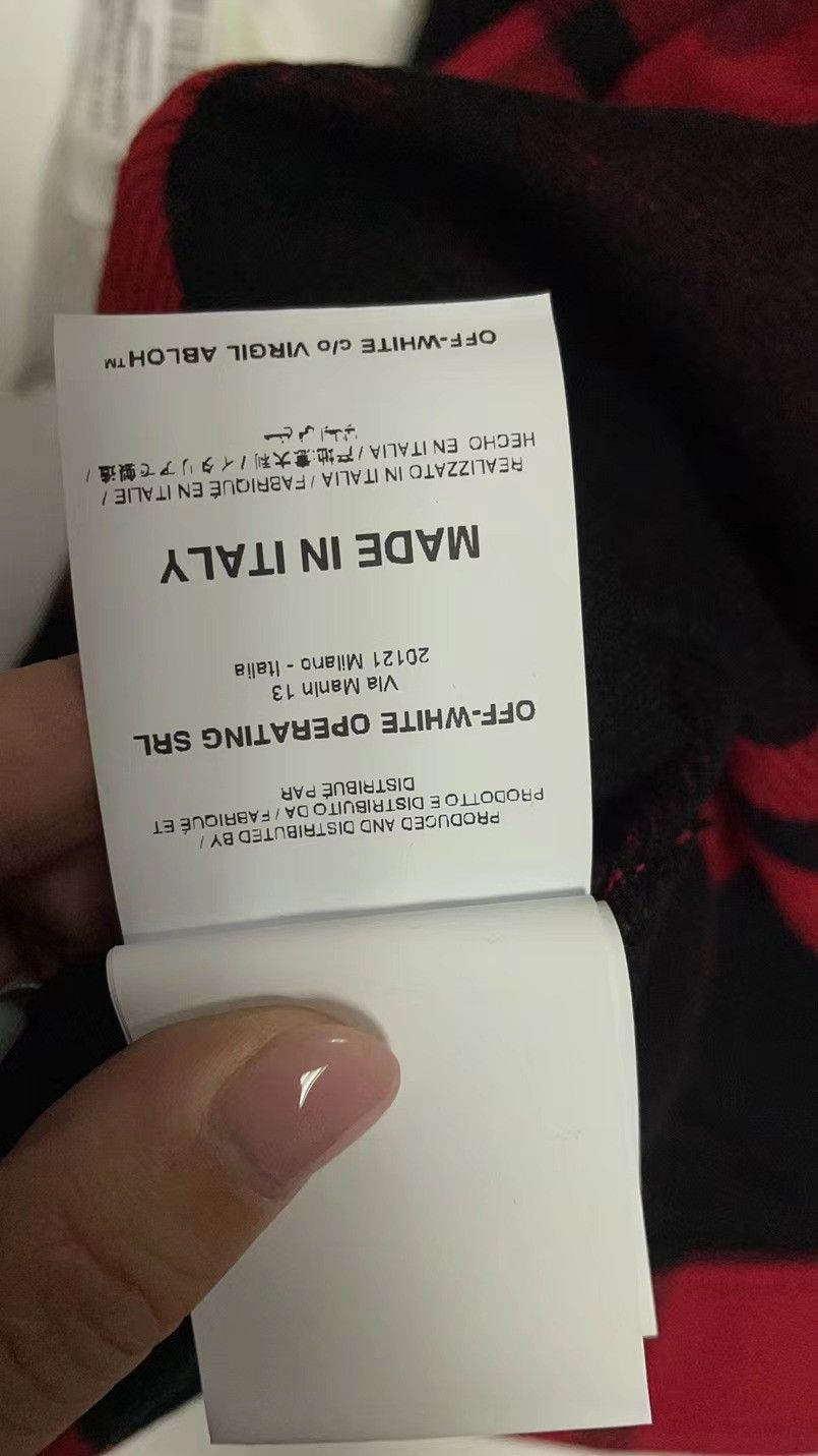Off-White Diagonal stencil checkered flannel shirt Size US XS / EU 42 / 0 - 11 Thumbnail