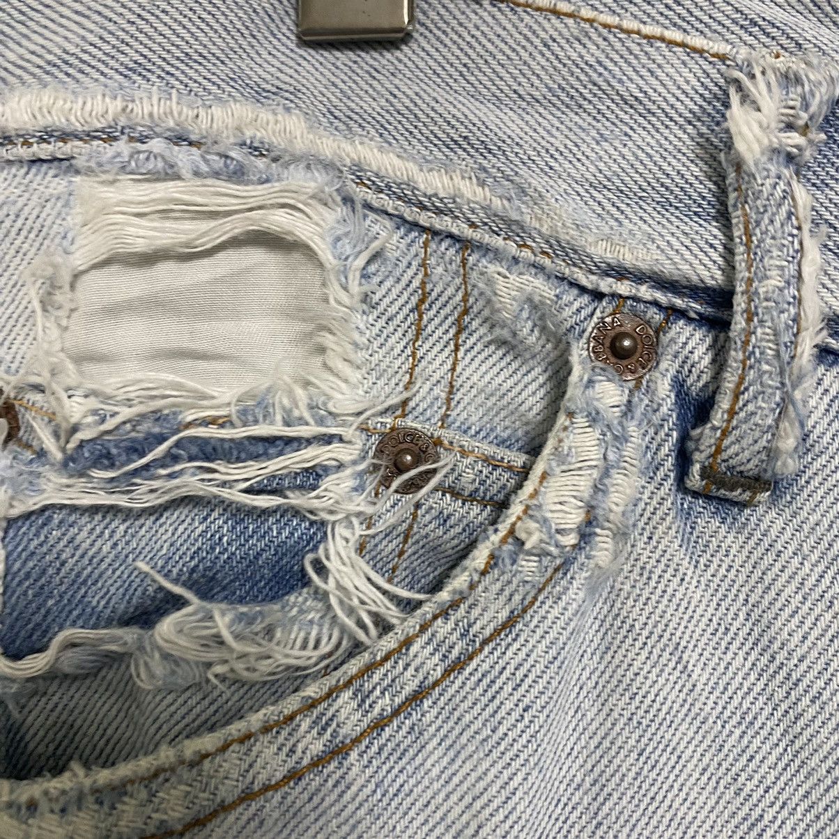 Dolce & Gabbana Dolce&Gabbana Repaired Denim Jeans Size US 32 / EU 48 - 20 Thumbnail