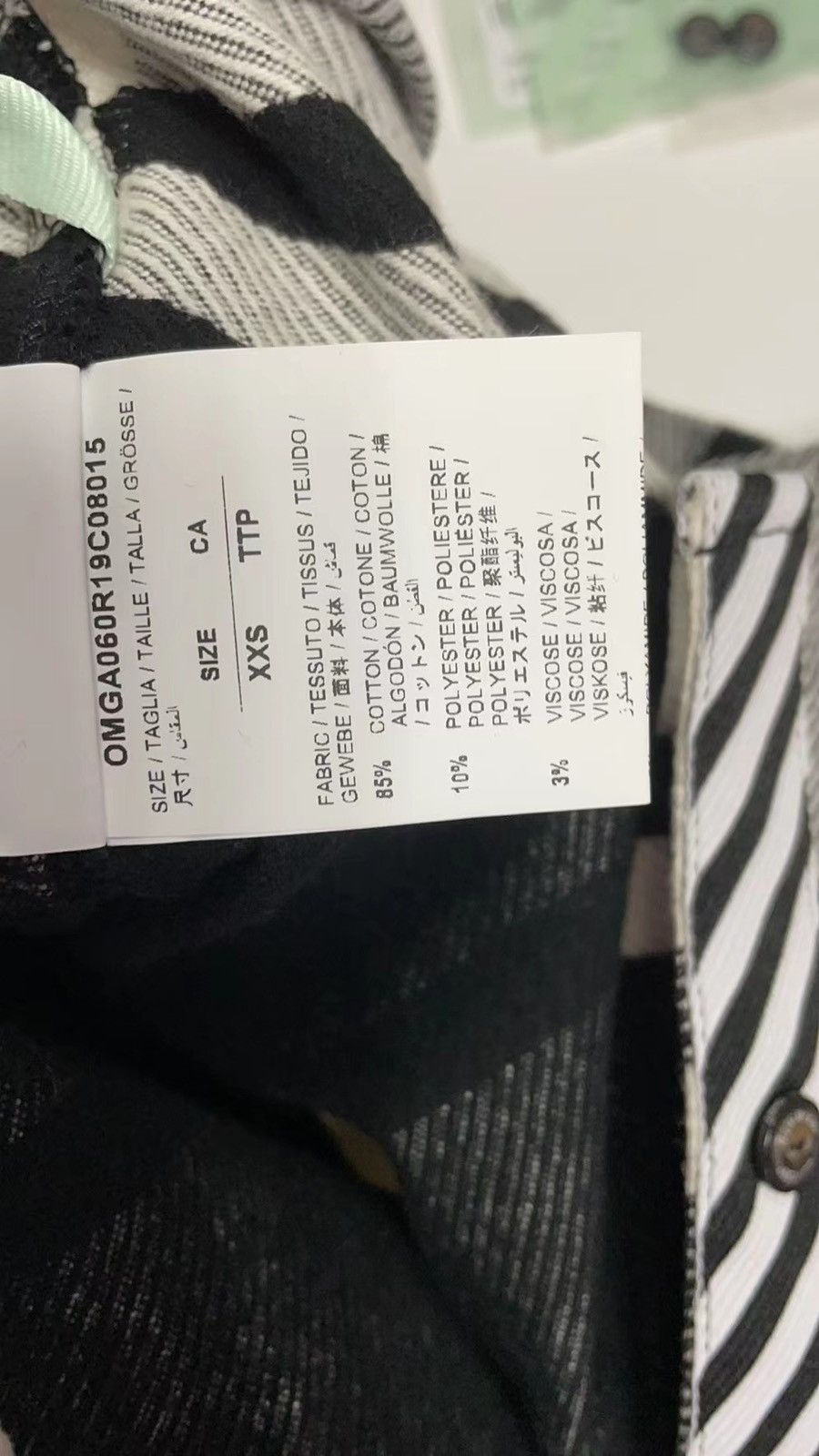 Off-White Pink diagonal stencil cross checkered flannel shirt Size US XXS / EU 40 - 5 Thumbnail