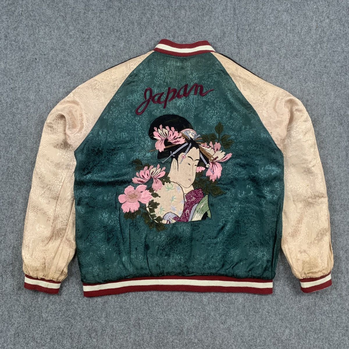 本店は スカジャン JAPANESE CLASSIC SCRIPT SOUVENIR JACKET 