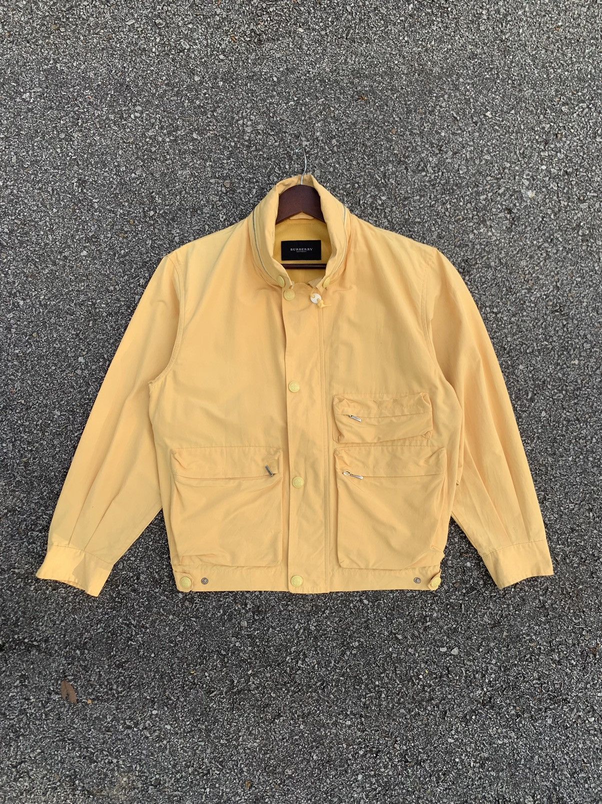Burberry 🔥BURBERRY LONDON UTILITY YELLOW BOMBER JACKET Size US M / EU 48-50 / 2 - 3 Thumbnail