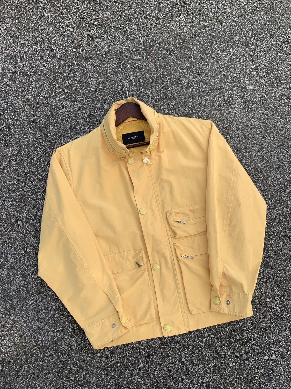 Burberry 🔥BURBERRY LONDON UTILITY YELLOW BOMBER JACKET Size US M / EU 48-50 / 2 - 4 Thumbnail