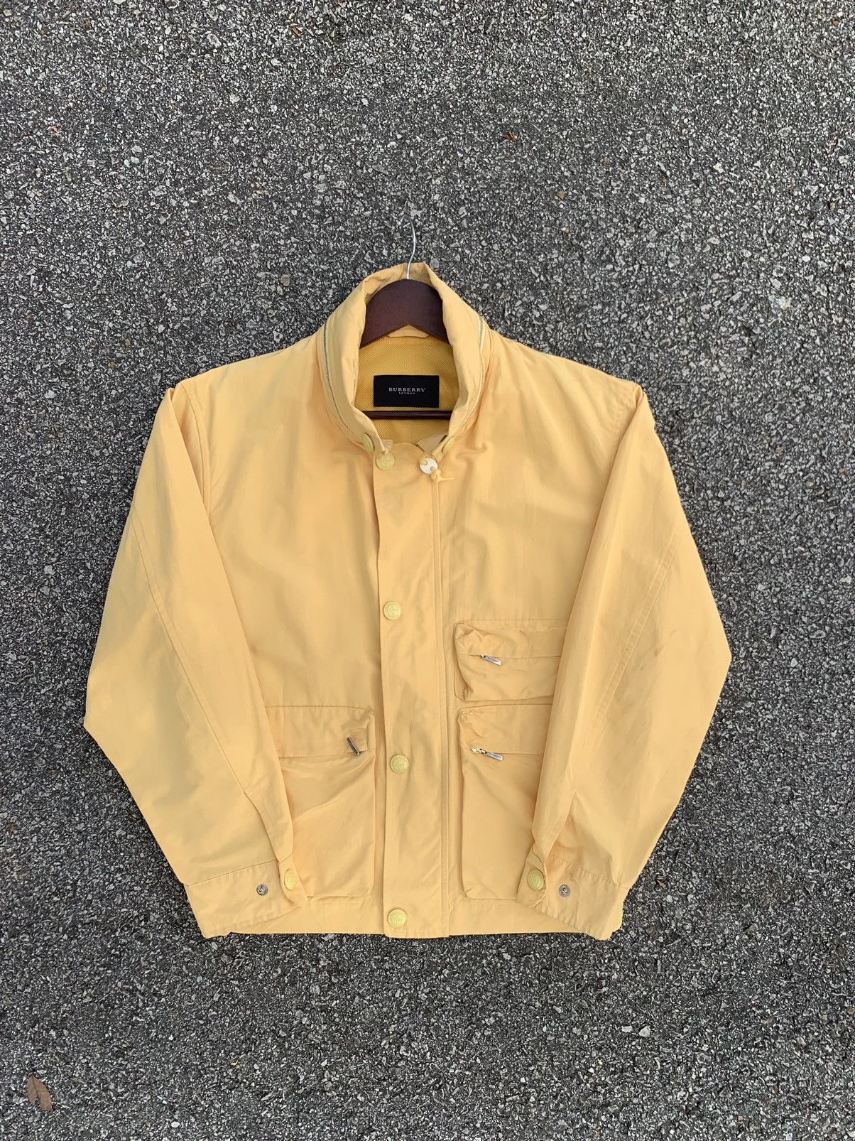 Burberry 🔥BURBERRY LONDON UTILITY YELLOW BOMBER JACKET Size US M / EU 48-50 / 2 - 2 Thumbnail
