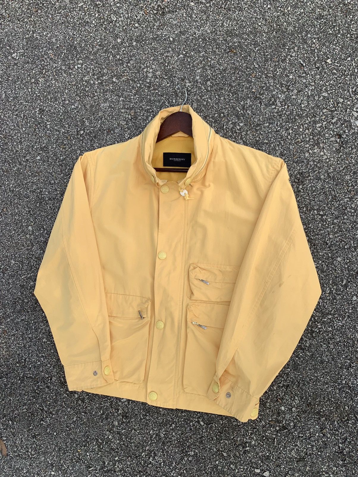 Burberry 🔥BURBERRY LONDON UTILITY YELLOW BOMBER JACKET Size US M / EU 48-50 / 2 - 1 Thumbnail