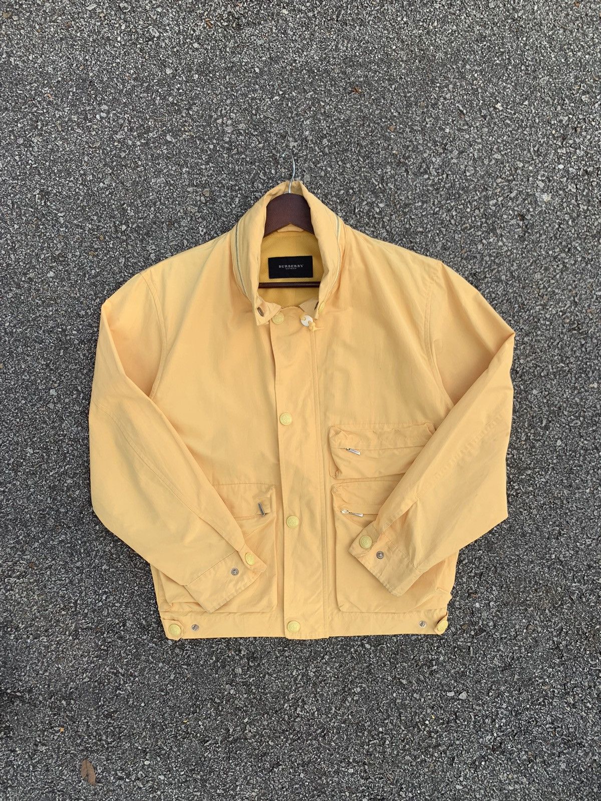 Burberry 🔥BURBERRY LONDON UTILITY YELLOW BOMBER JACKET Size US M / EU 48-50 / 2 - 5 Thumbnail
