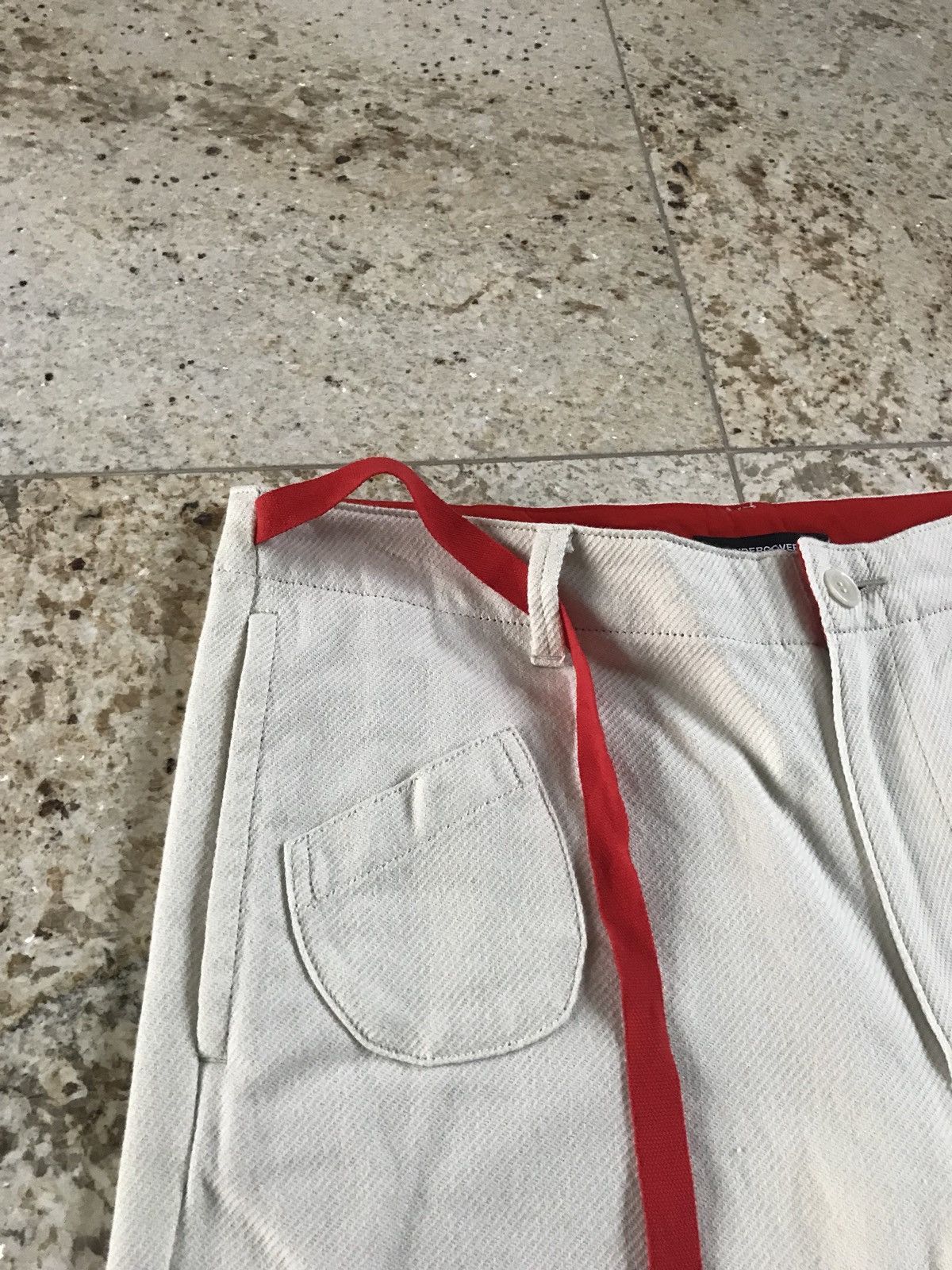 Undercover White Casual Belted Pants With Rope Size US 36 / EU 52 - 8 Thumbnail