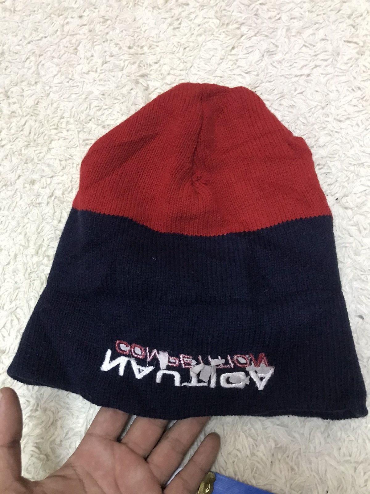 Nautica × Vintage ‼️VINTAGE 90s NAUTICA BANNIE TWO TONE MADE IN USA‼️ Size ONE SIZE - 4 Thumbnail