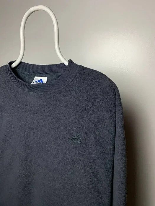 Adidas Adidas sweatshirt fleece XL grey winter vintage sweater Size US XL / EU 56 / 4 - 2 Thumbnail