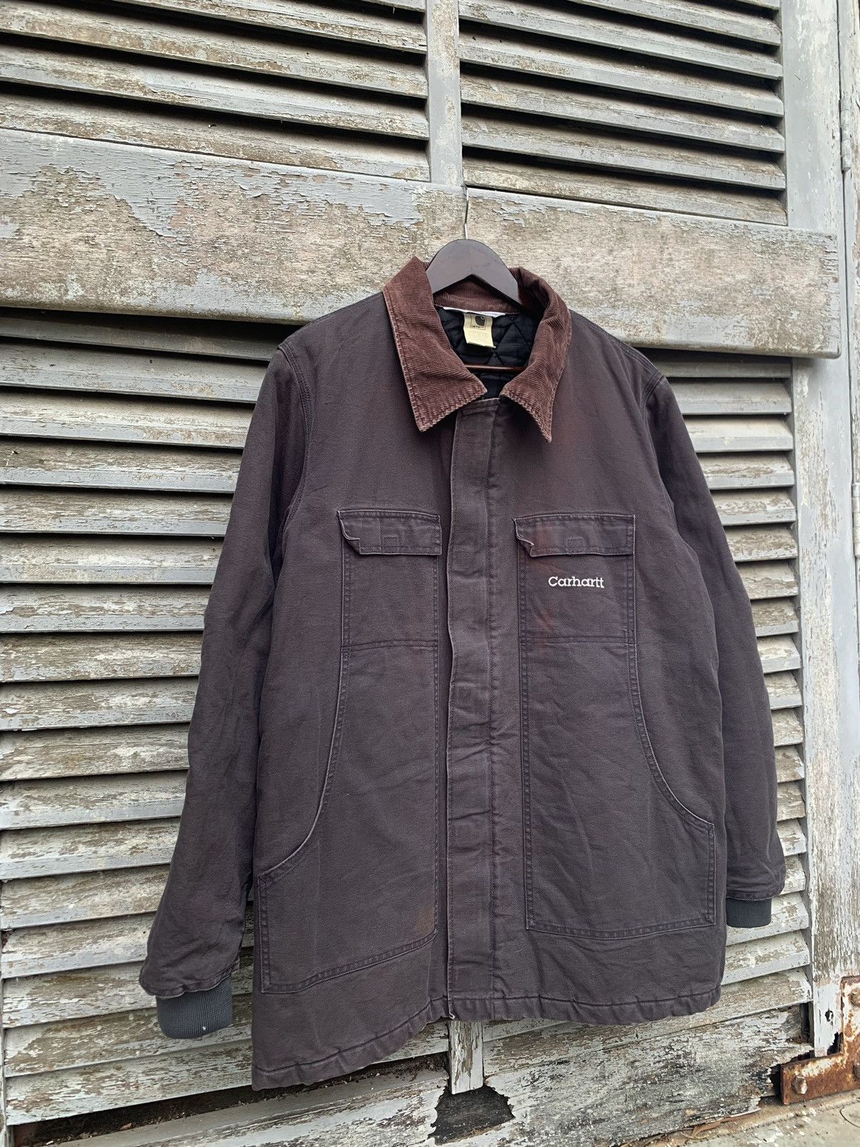 Carhartt 👹Vintage Faded Carhartt Chore Work Jacket Size US L / EU 52-54 / 3 - 3 Thumbnail