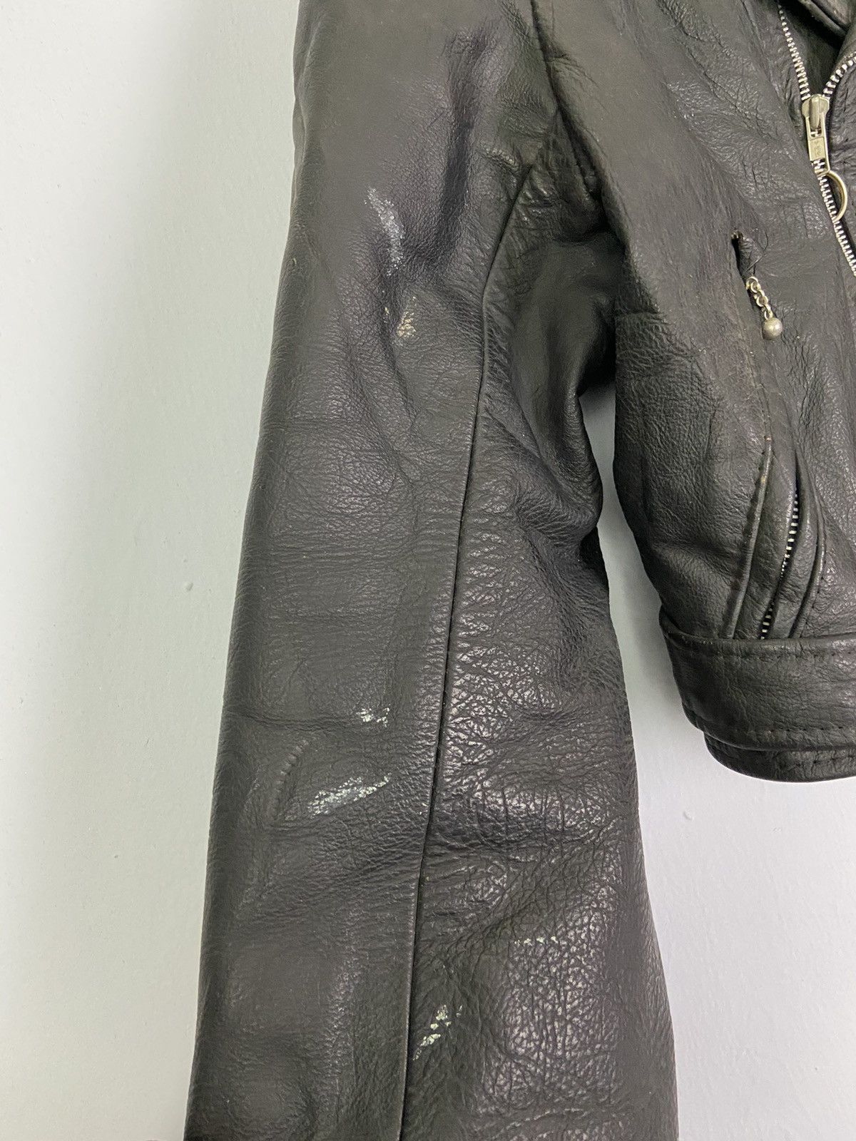 Genuine Leather Vintage Marlon Brando Leather Bikers Double Collar Jacket Size US M / EU 48-50 / 2 - 3 Thumbnail