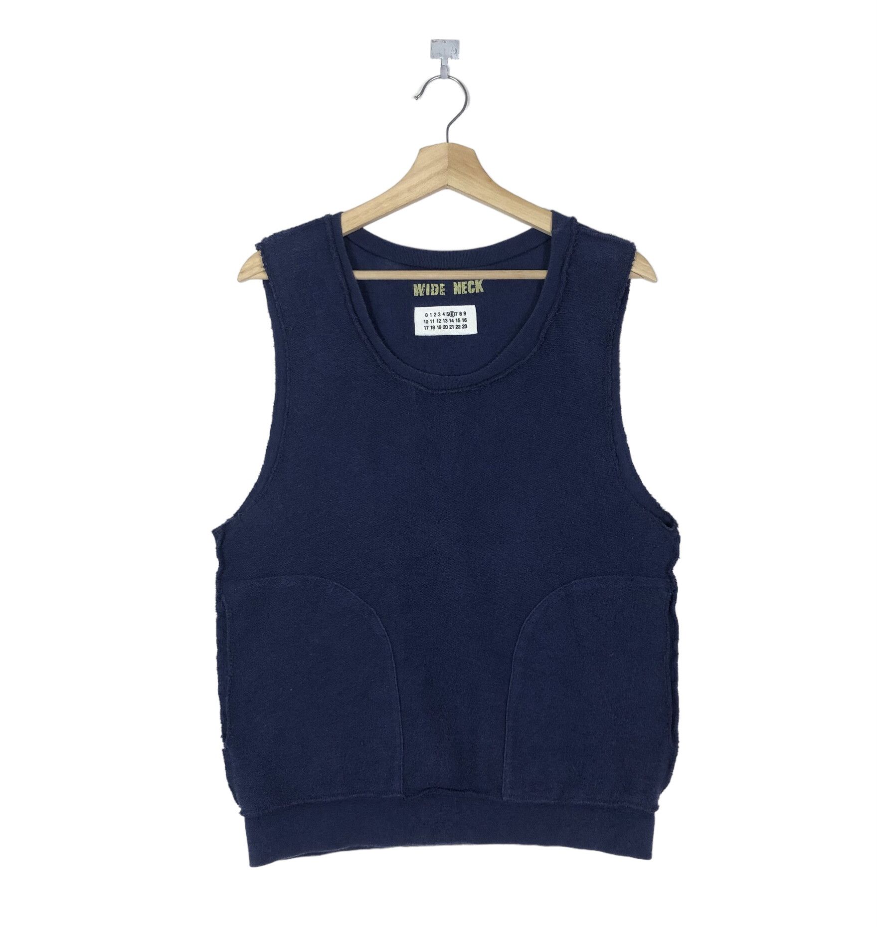 Maison Margiela RARE🔥VINTAGE 90’S “WIDE NECK” POCKET SWEATER VEST Size US M / EU 48-50 / 2 - 3 Thumbnail