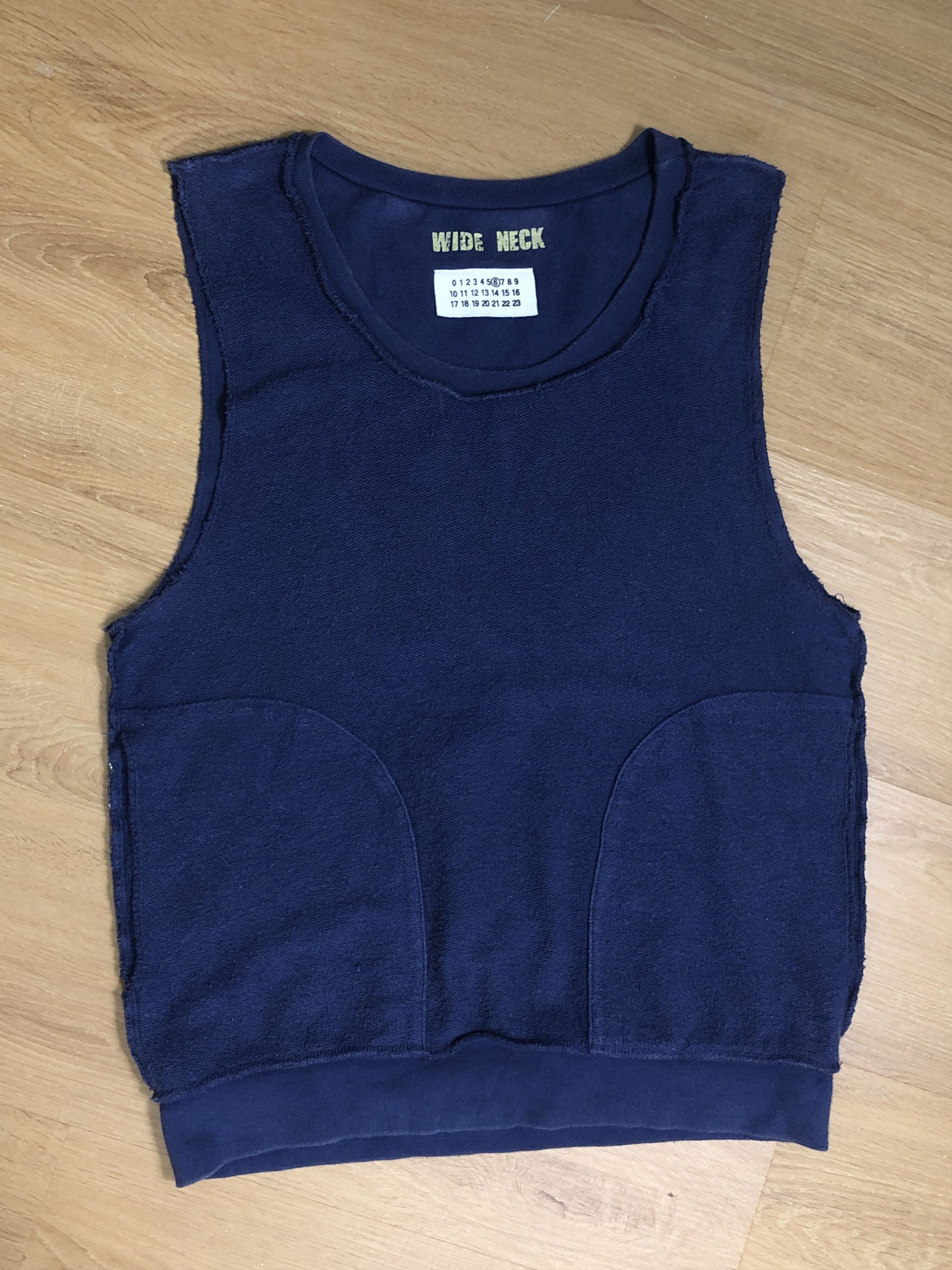 Maison Margiela RARE🔥VINTAGE 90’S “WIDE NECK” POCKET SWEATER VEST Size US M / EU 48-50 / 2 - 9 Thumbnail