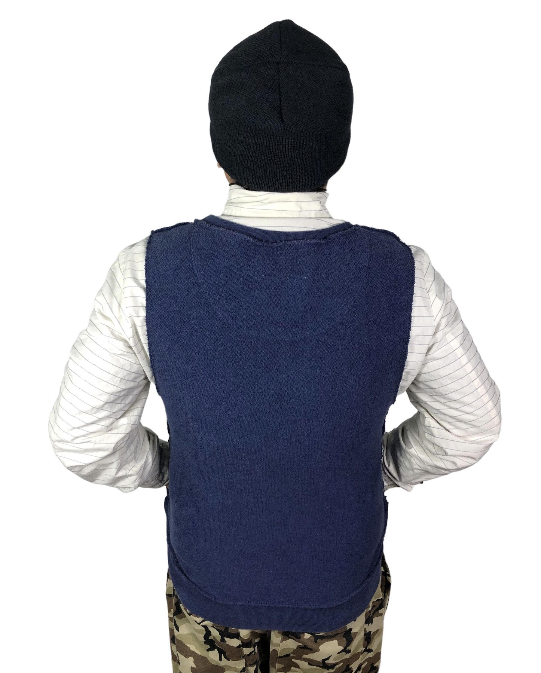 Maison Margiela RARE🔥VINTAGE 90’S “WIDE NECK” POCKET SWEATER VEST Size US M / EU 48-50 / 2 - 2 Thumbnail