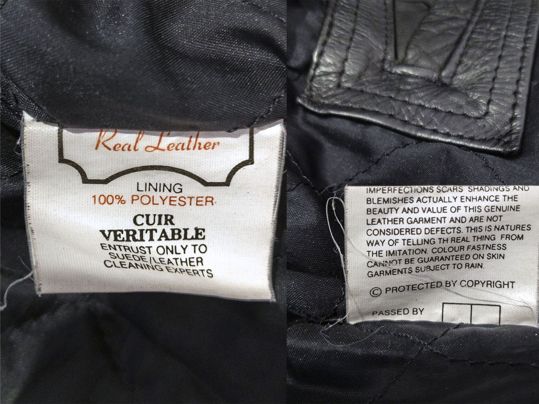 Vintage Vintage 80s Cowhide Black Leather Motorcycle Biker Jacket Size US M / EU 48-50 / 2 - 15 Thumbnail