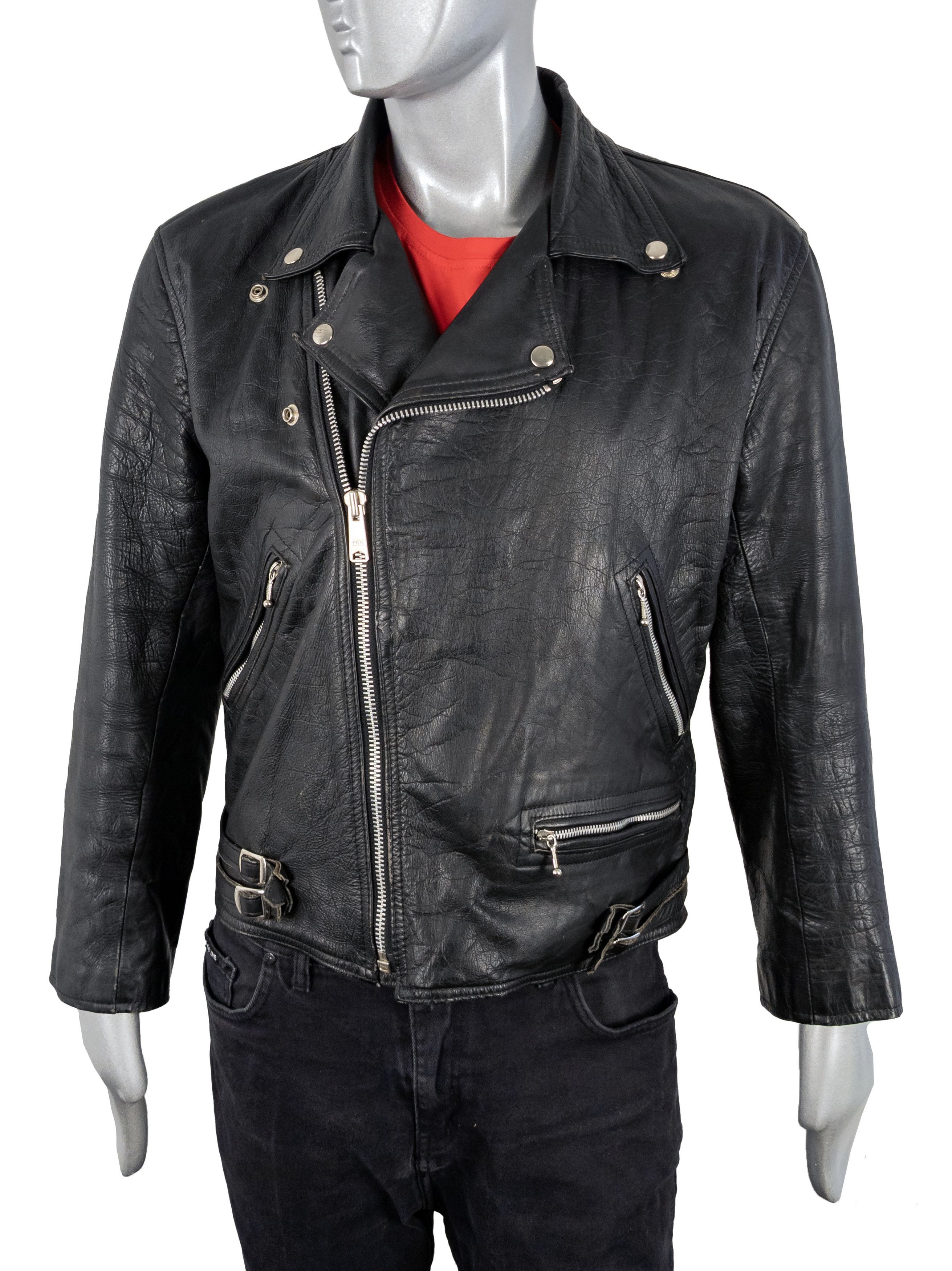 Vintage Vintage 80s Cowhide Black Leather Motorcycle Biker Jacket Size US M / EU 48-50 / 2 - 3 Thumbnail