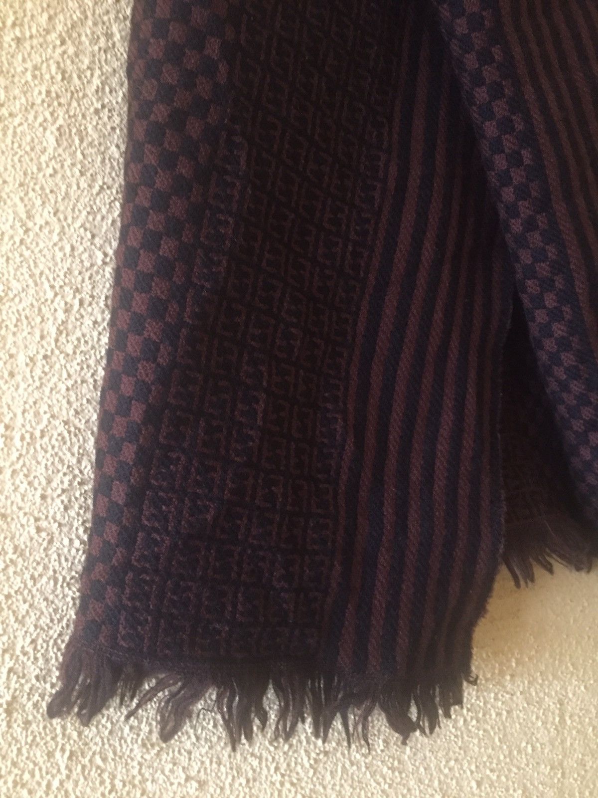 Fendi Vintage Fendi Monogram Wool Cashmere Scarf Size ONE SIZE - 5 Thumbnail
