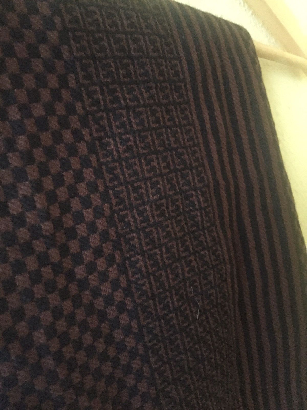 Fendi Vintage Fendi Monogram Wool Cashmere Scarf Size ONE SIZE - 2 Thumbnail