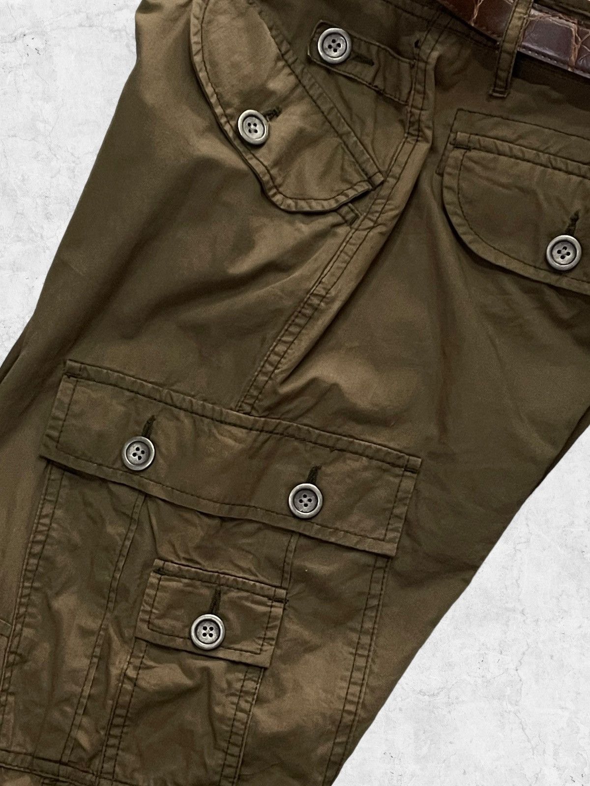 Le Grande Bleu (L.G.B.) × Takeo Kikuchi Takeo Kikuchi Parachute Baggy Cargo Pants With Belt Size US 30 / EU 46 - 9 Thumbnail