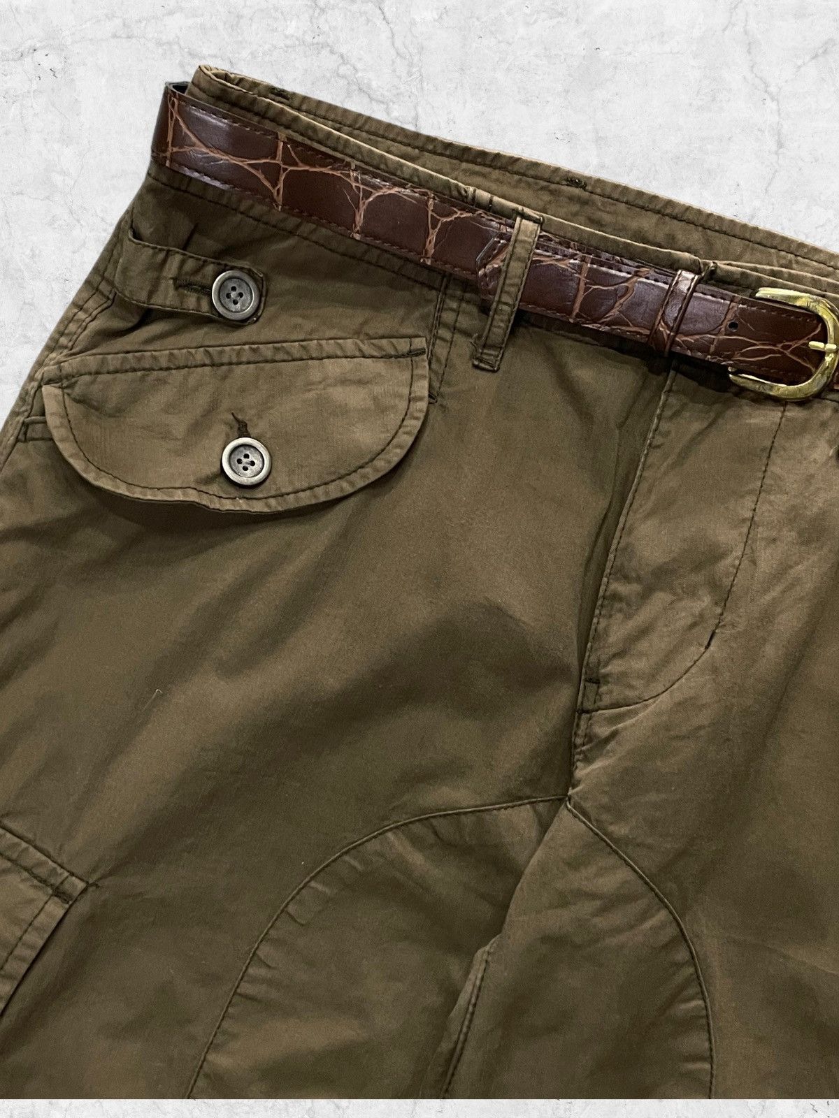 Le Grande Bleu (L.G.B.) × Takeo Kikuchi Takeo Kikuchi Parachute Baggy Cargo Pants With Belt Size US 30 / EU 46 - 7 Thumbnail