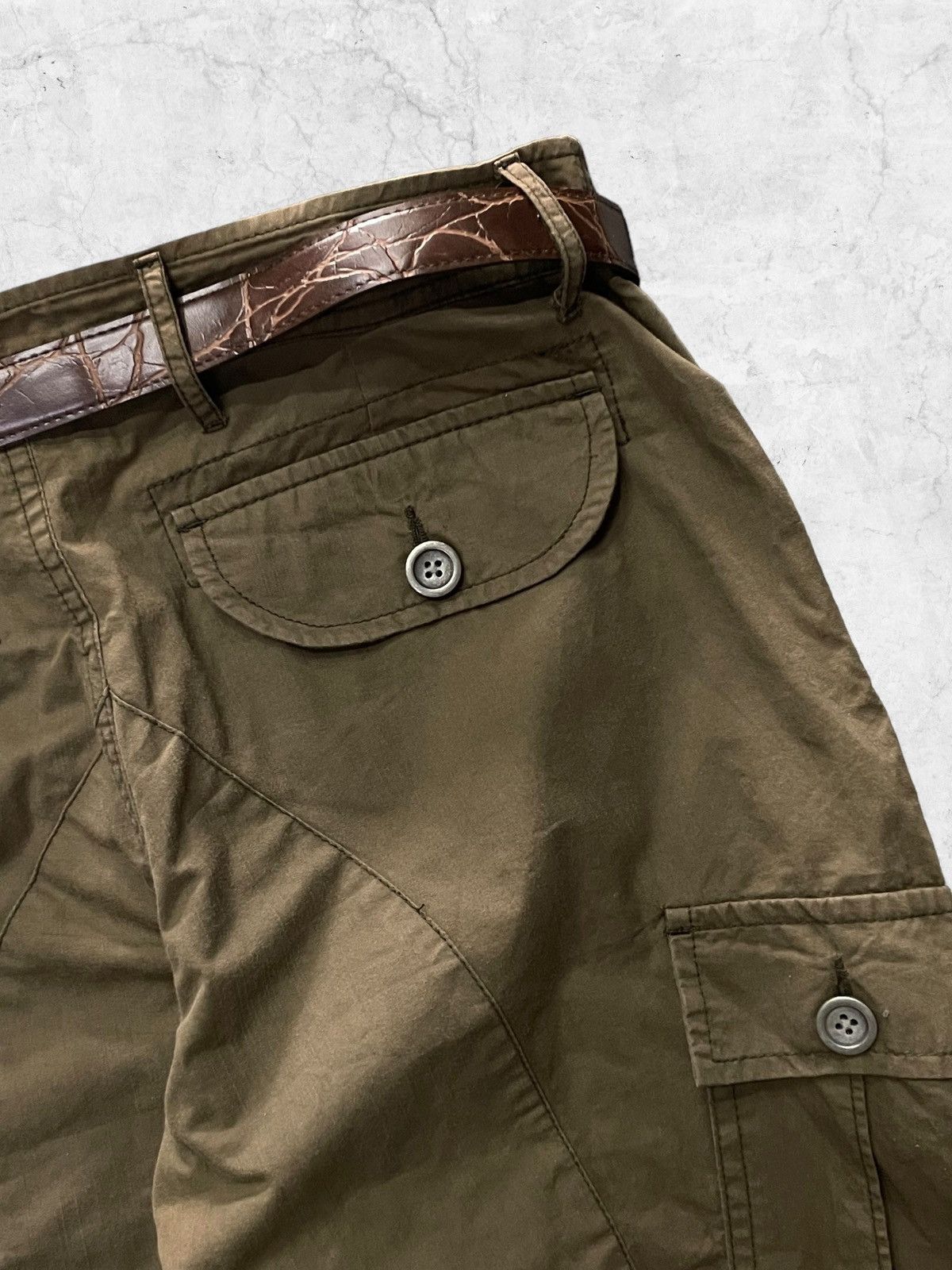 Le Grande Bleu (L.G.B.) × Takeo Kikuchi Takeo Kikuchi Parachute Baggy Cargo Pants With Belt Size US 30 / EU 46 - 13 Thumbnail