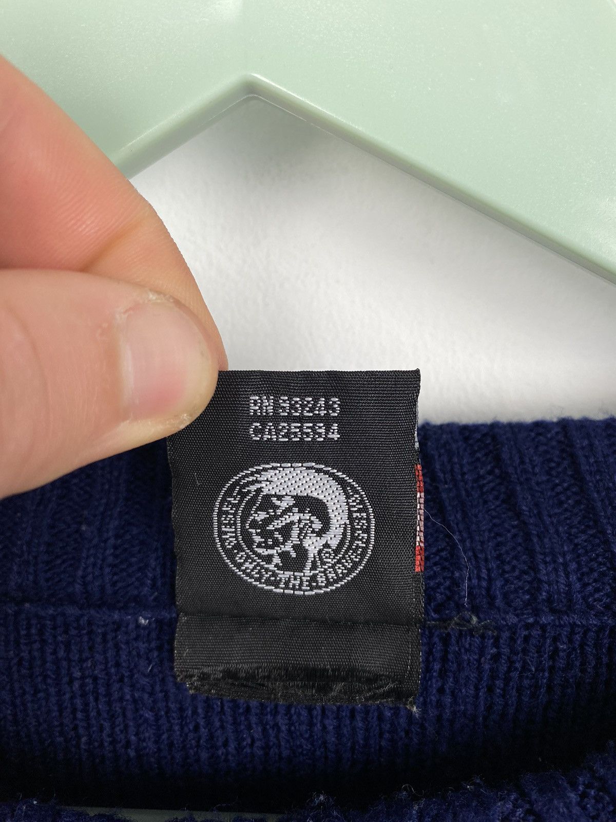Diesel Vintage Diesel Logo Knit Sweater Y2K Stussy Von Dutch Size US XL / EU 56 / 4 - 7 Thumbnail
