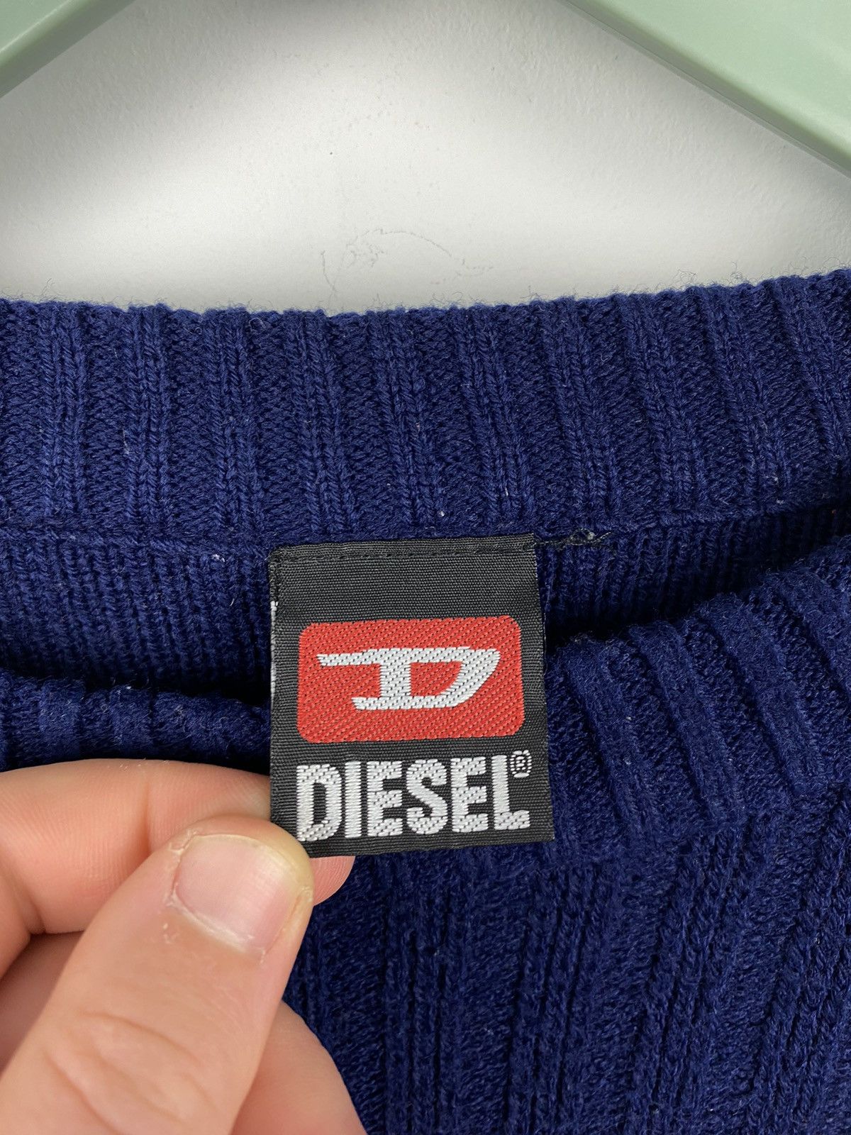 Diesel Vintage Diesel Logo Knit Sweater Y2K Stussy Von Dutch Size US XL / EU 56 / 4 - 6 Thumbnail
