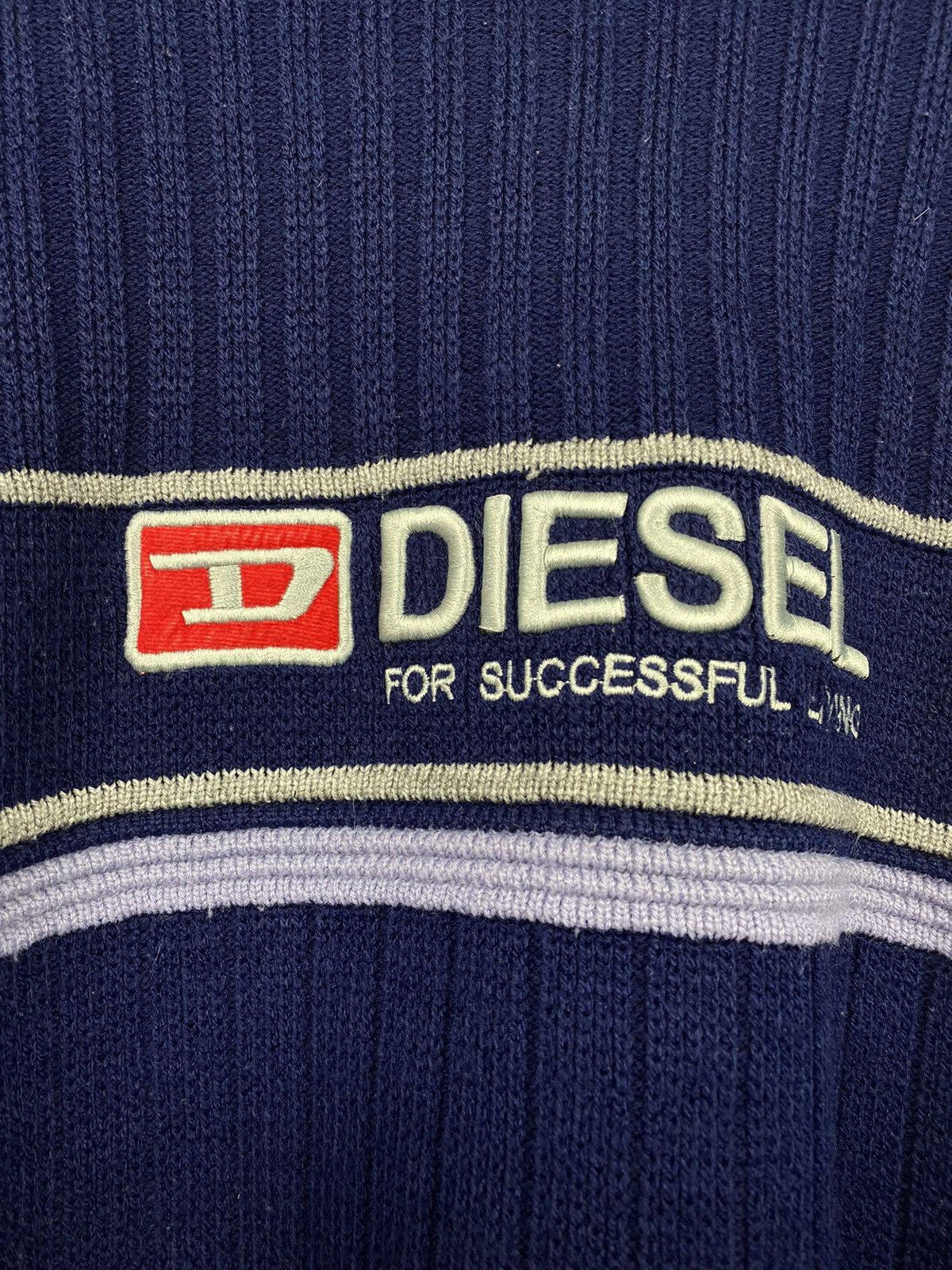 Diesel Vintage Diesel Logo Knit Sweater Y2K Stussy Von Dutch Size US XL / EU 56 / 4 - 3 Thumbnail