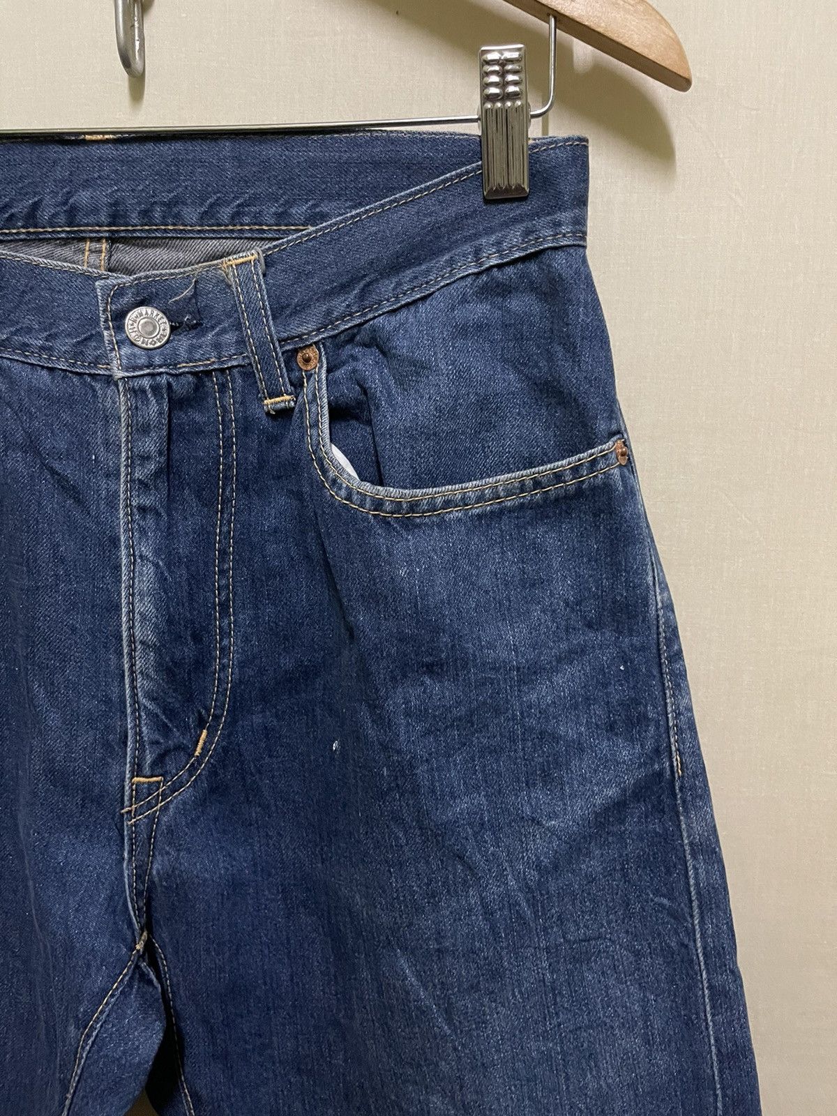 Blue Blue Japan × Japanese Brand Blue Blue Japan by HR Market Selvedge Pure Indigo Size US 29 - 3 Thumbnail
