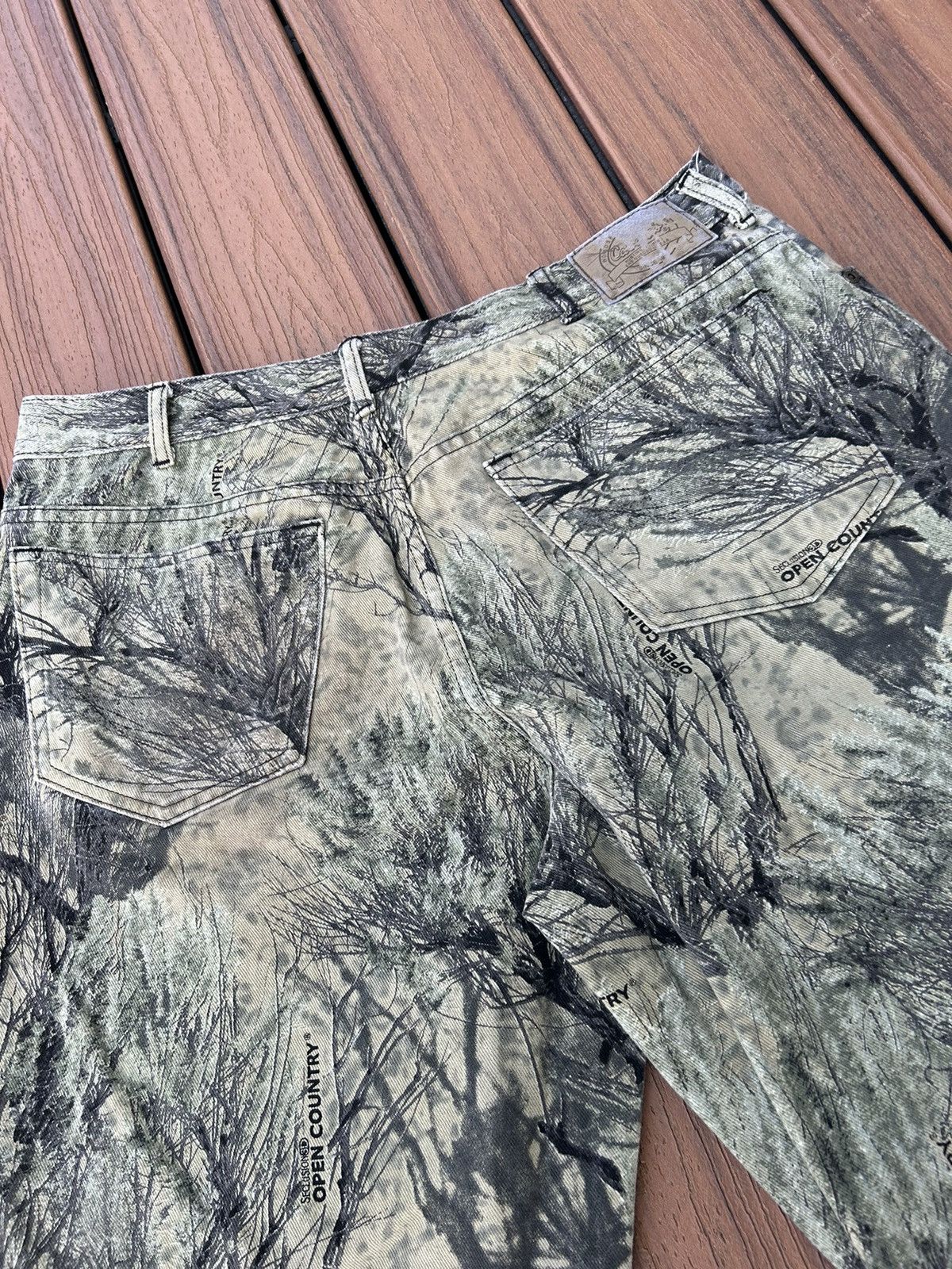 Cabelas × Vintage Vintage Camo Cabelas Double Knee Work Canvas Pants Size US 36 / EU 52 - 5 Thumbnail
