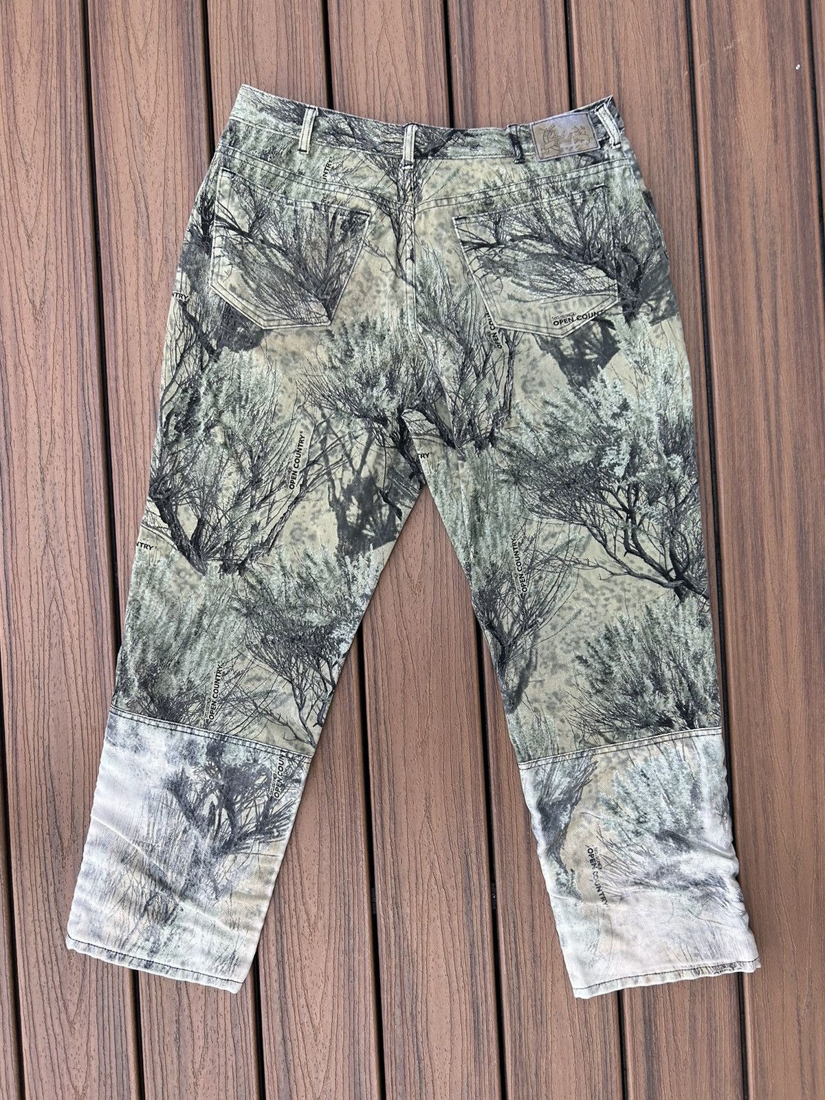Cabelas × Vintage Vintage Camo Cabelas Double Knee Work Canvas Pants Size US 36 / EU 52 - 3 Thumbnail