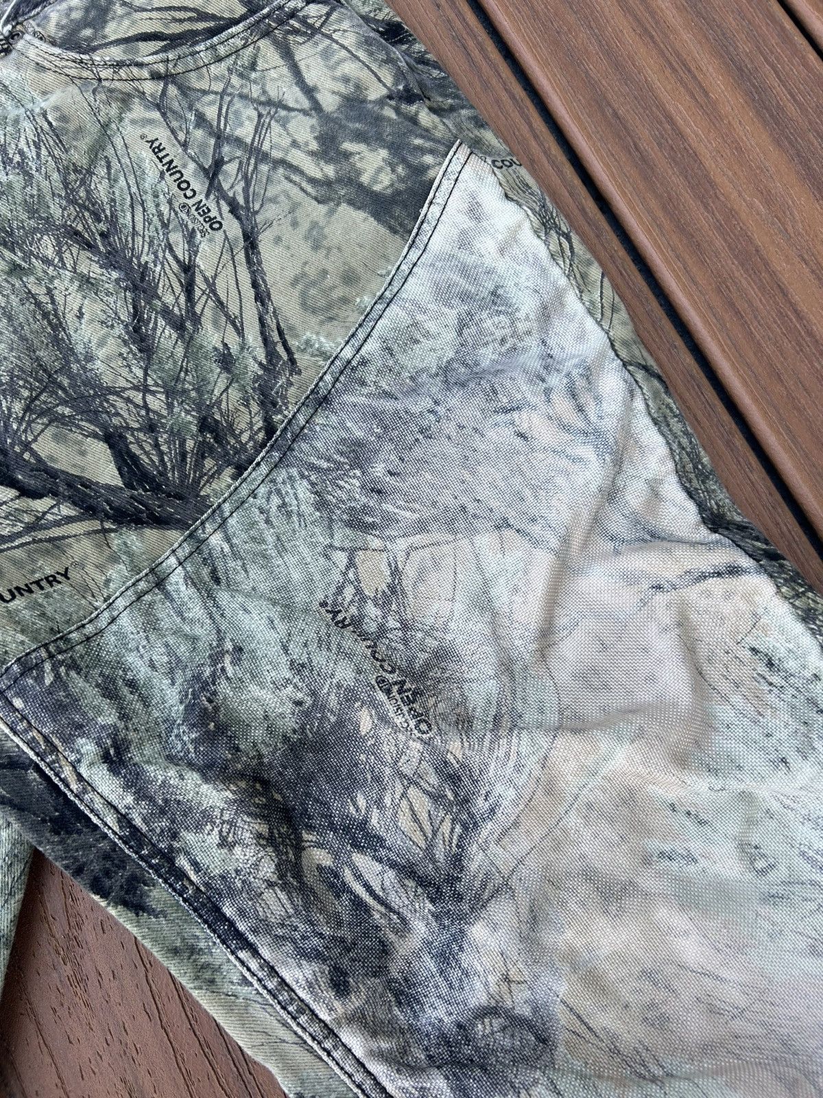 Cabelas × Vintage Vintage Camo Cabelas Double Knee Work Canvas Pants Size US 36 / EU 52 - 6 Thumbnail