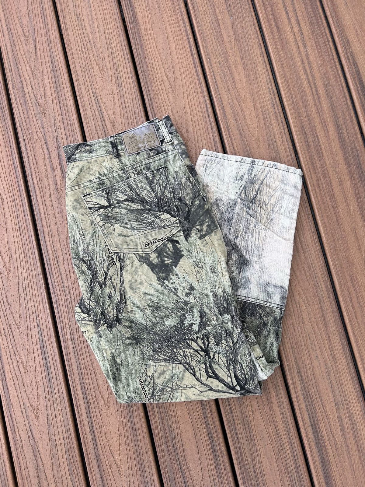 Cabelas × Vintage Vintage Camo Cabelas Double Knee Work Canvas Pants Size US 36 / EU 52 - 1 Thumbnail