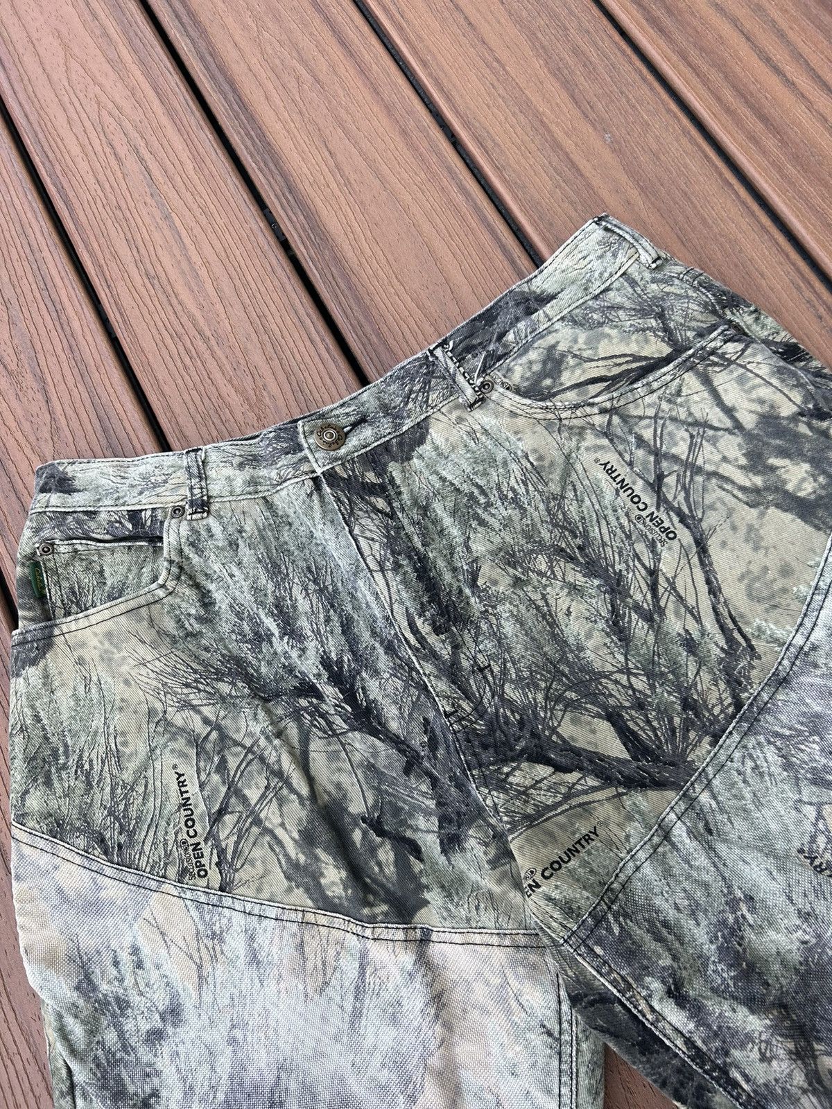 Cabelas × Vintage Vintage Camo Cabelas Double Knee Work Canvas Pants Size US 36 / EU 52 - 4 Thumbnail