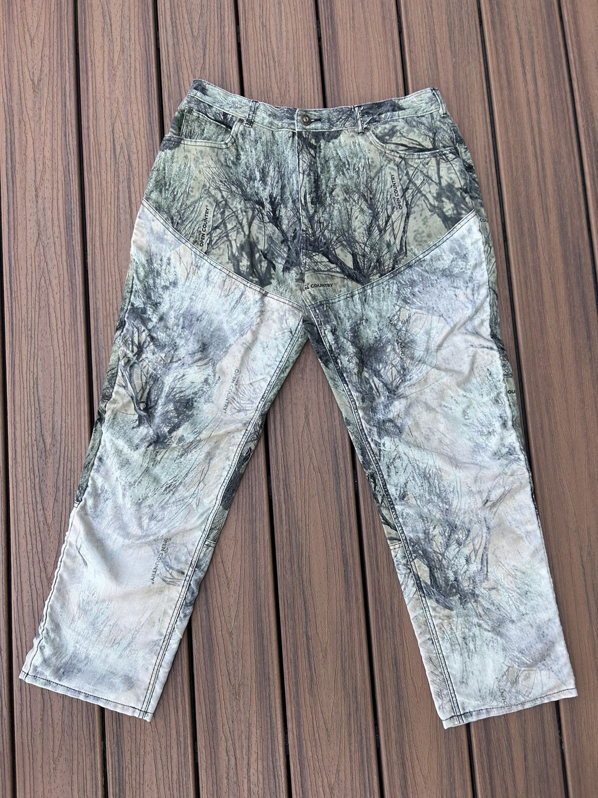 Cabelas × Vintage Vintage Camo Cabelas Double Knee Work Canvas Pants Size US 36 / EU 52 - 2 Thumbnail