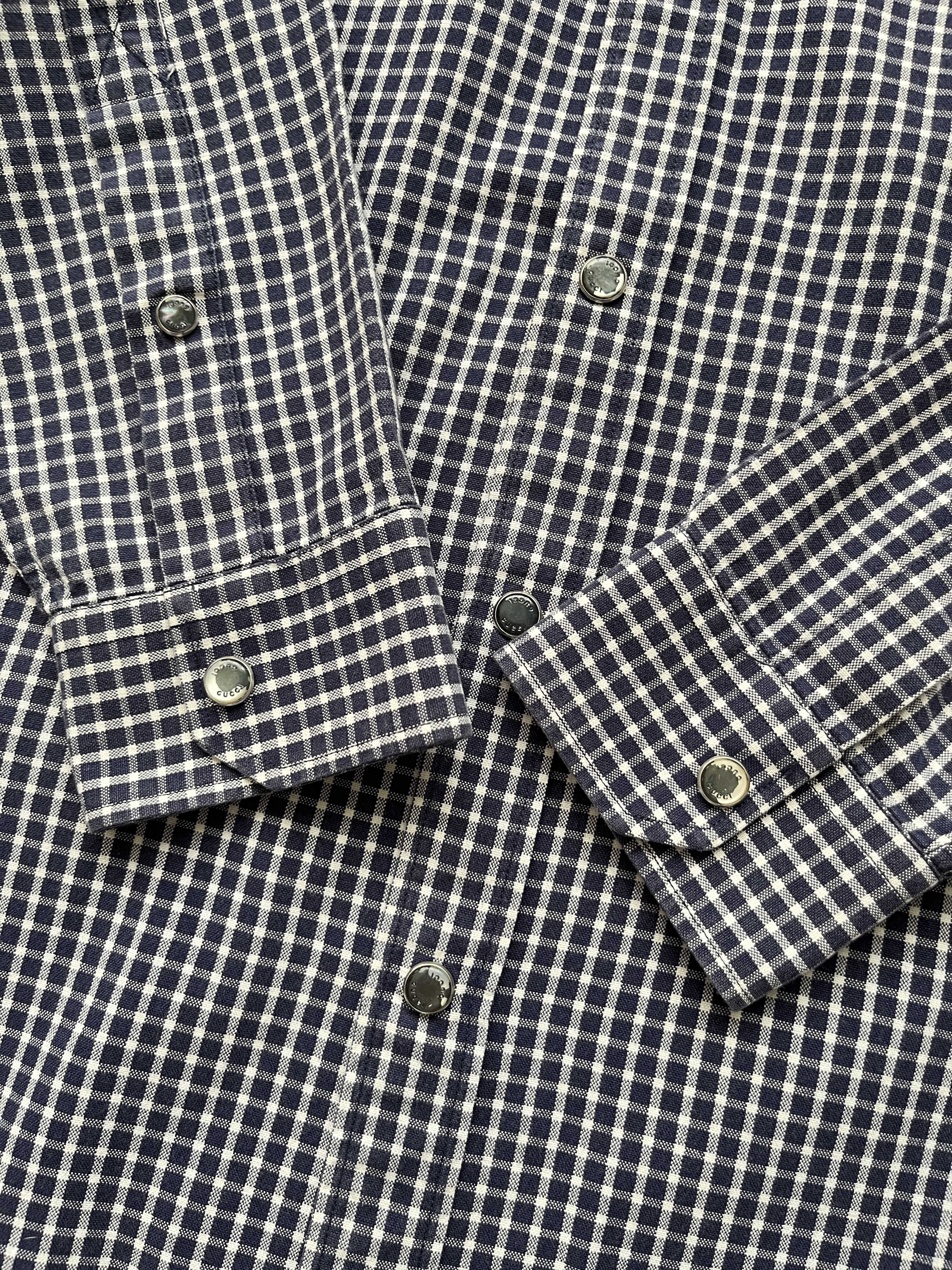 Gucci ⚡️QUICK SALE⚡️Gucci by Tom Ford Checked Slim Button up Shirt Size US S / EU 44-46 / 1 - 6 Thumbnail