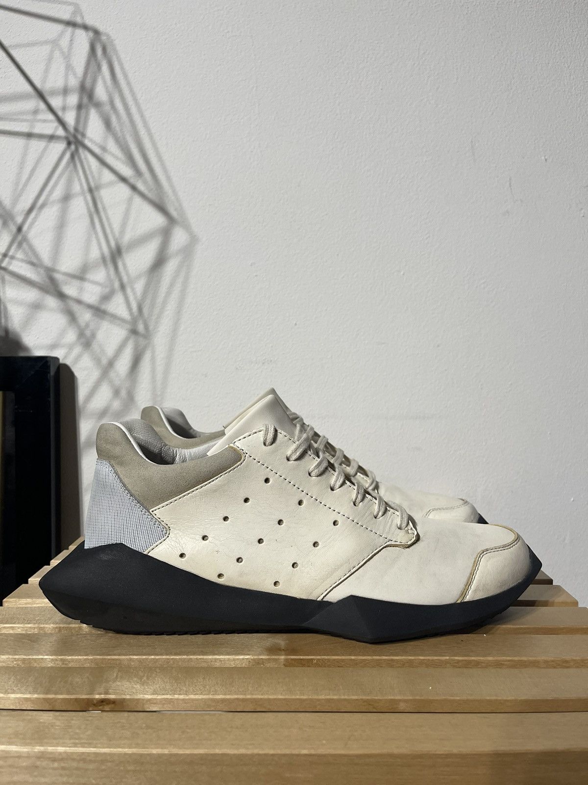 Adidas Rick Owens x Adidas 2014 Tech Runner Milk/Black | Grailed