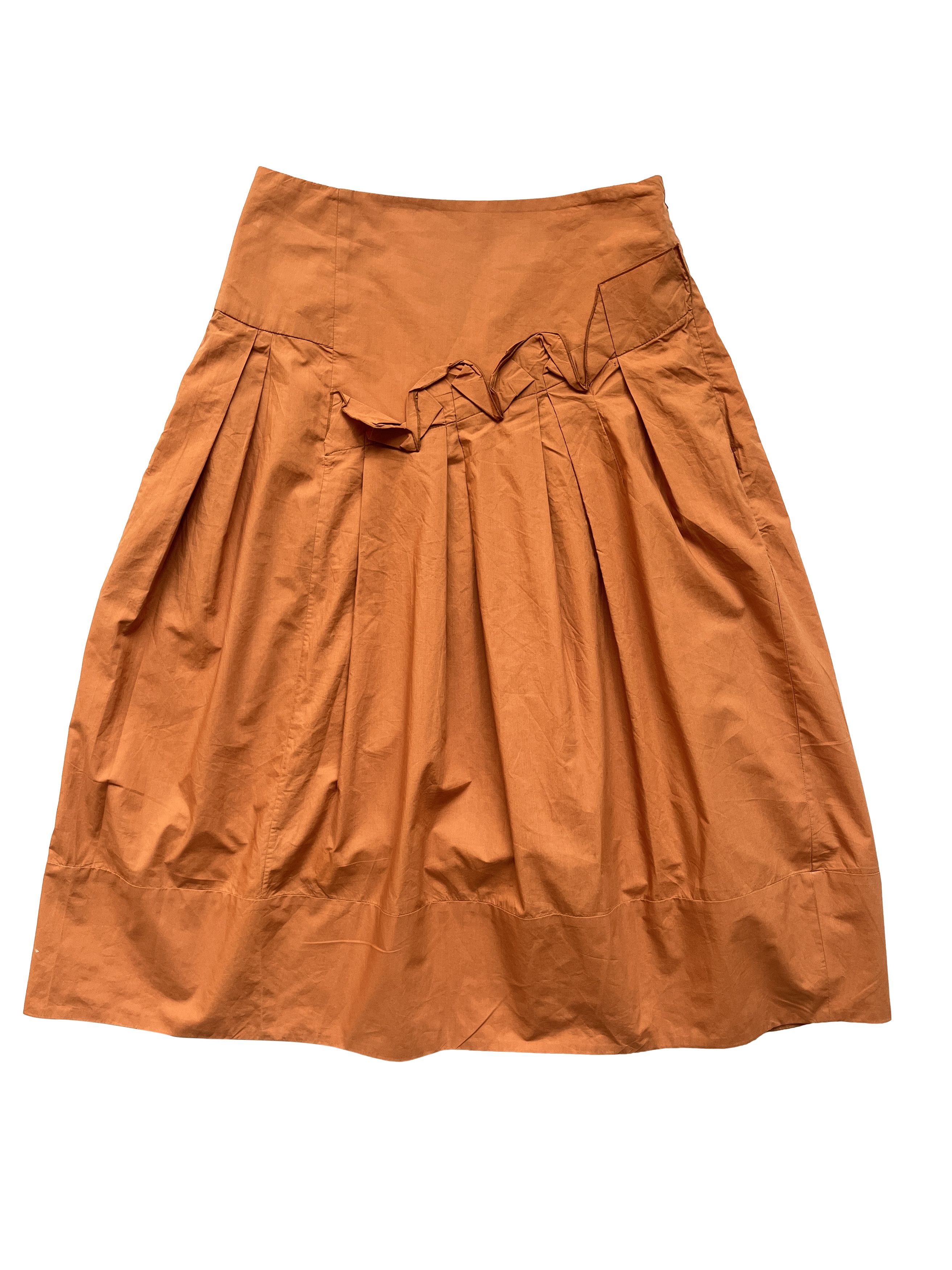 image of Marni Burnt Orange Skirt, Women's (Size 27)