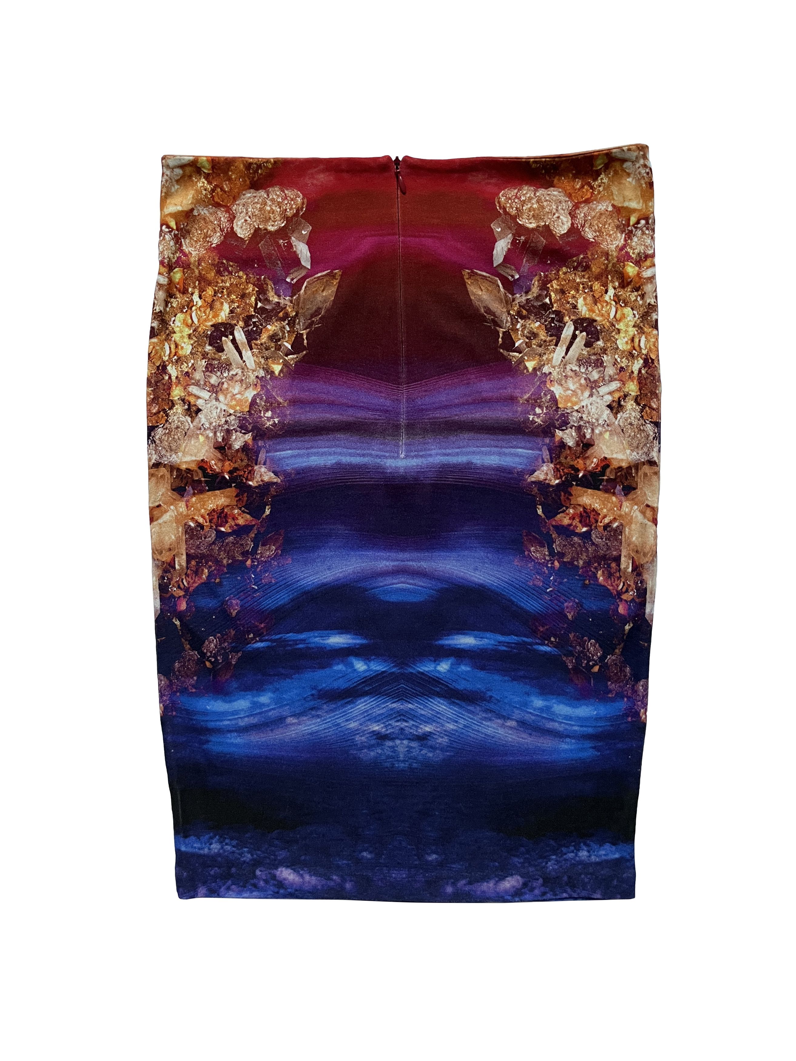 Alexander McQueen × MCQ ⚡️QUICK SALE⚡️2012 Alexander McQueen MCQ Patterned Skirt Size 28" / US 6 / IT 42 - 2 Thumbnail