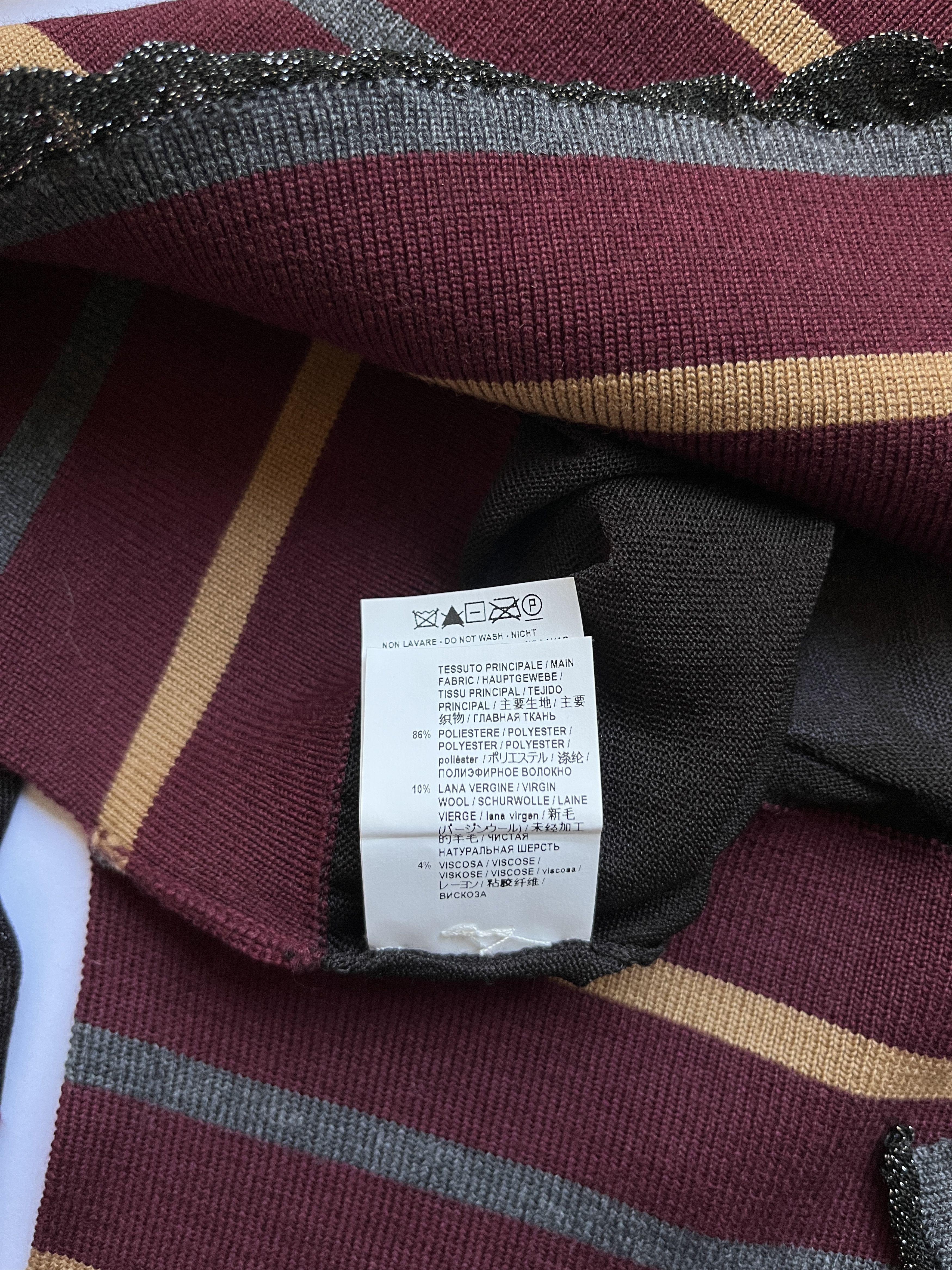 Marni ⚡️QUICK SALE⚡️Marni Sheer Brown with Burgundy Knit Top Size M / US 6-8 / IT 42-44 - 6 Thumbnail