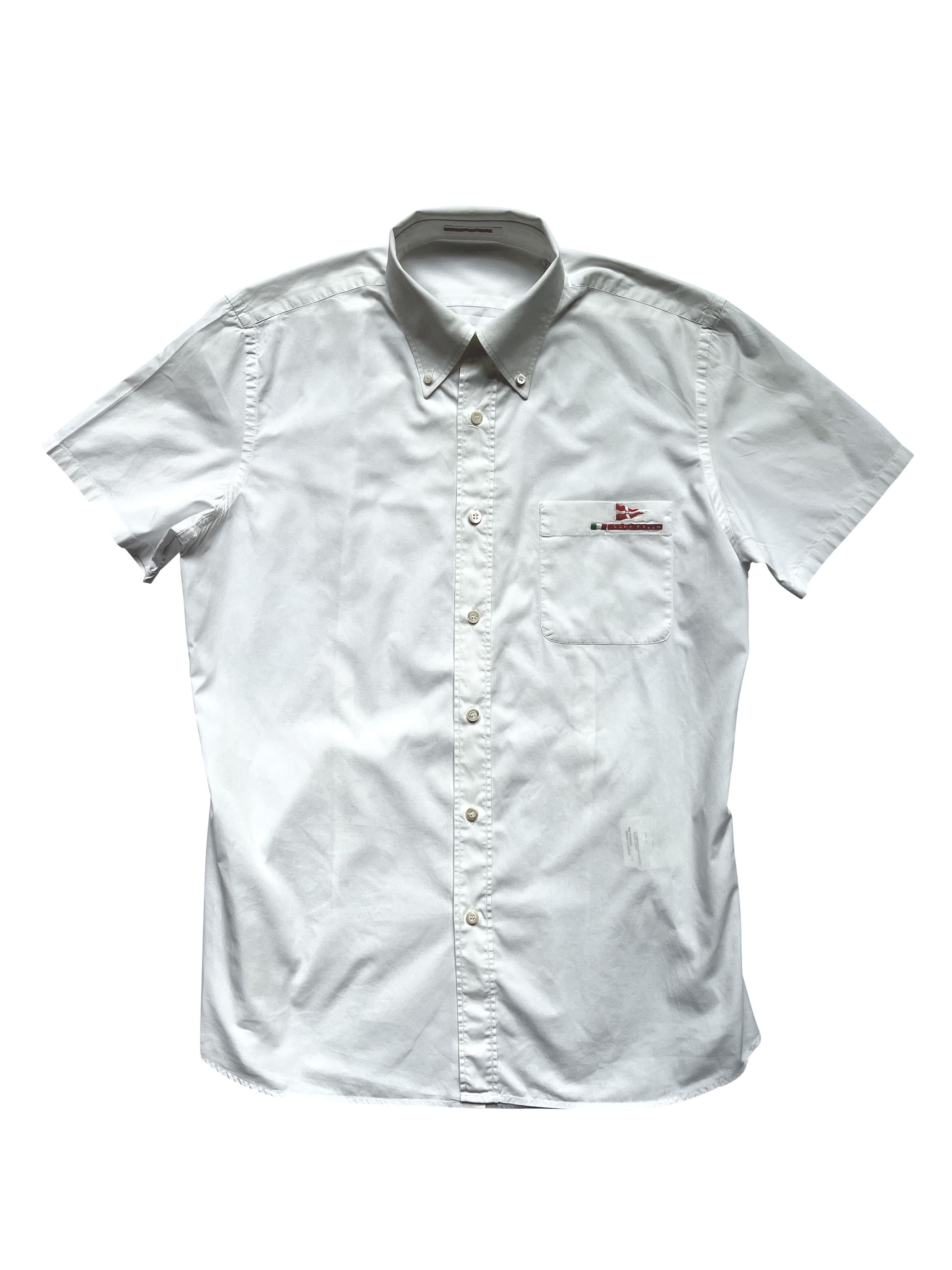 Prada ⚡️QUICK SALE⚡️2006 Prada Luna Rossa White Short-sleeve Shirt Size US M / EU 48-50 / 2 - 1 Thumbnail
