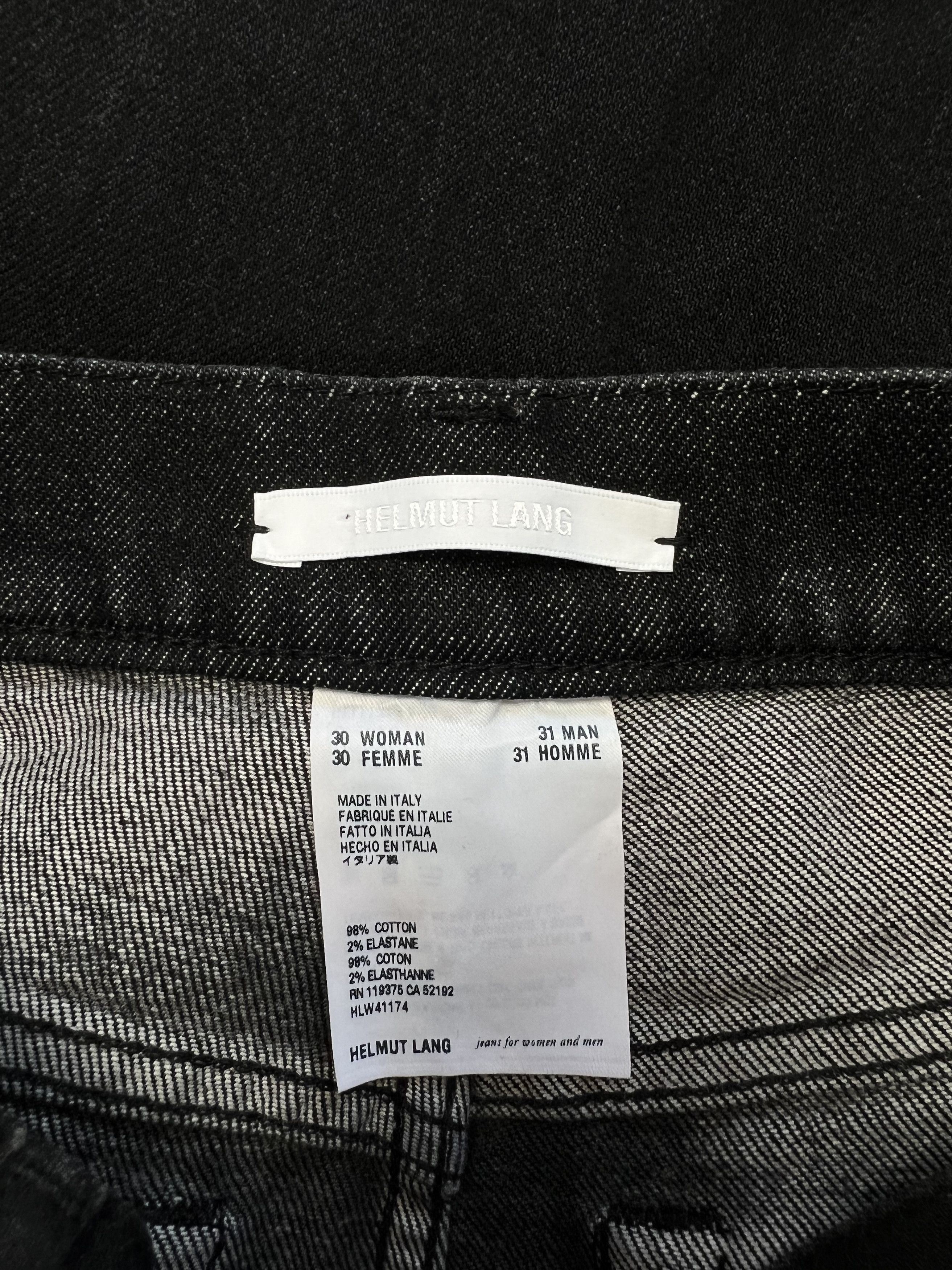 Helmut Lang ⚡️QUICK SALE⚡️Helmut Lang Black Jeans Denim Size 30" / US 8 / IT 44 - 3 Thumbnail