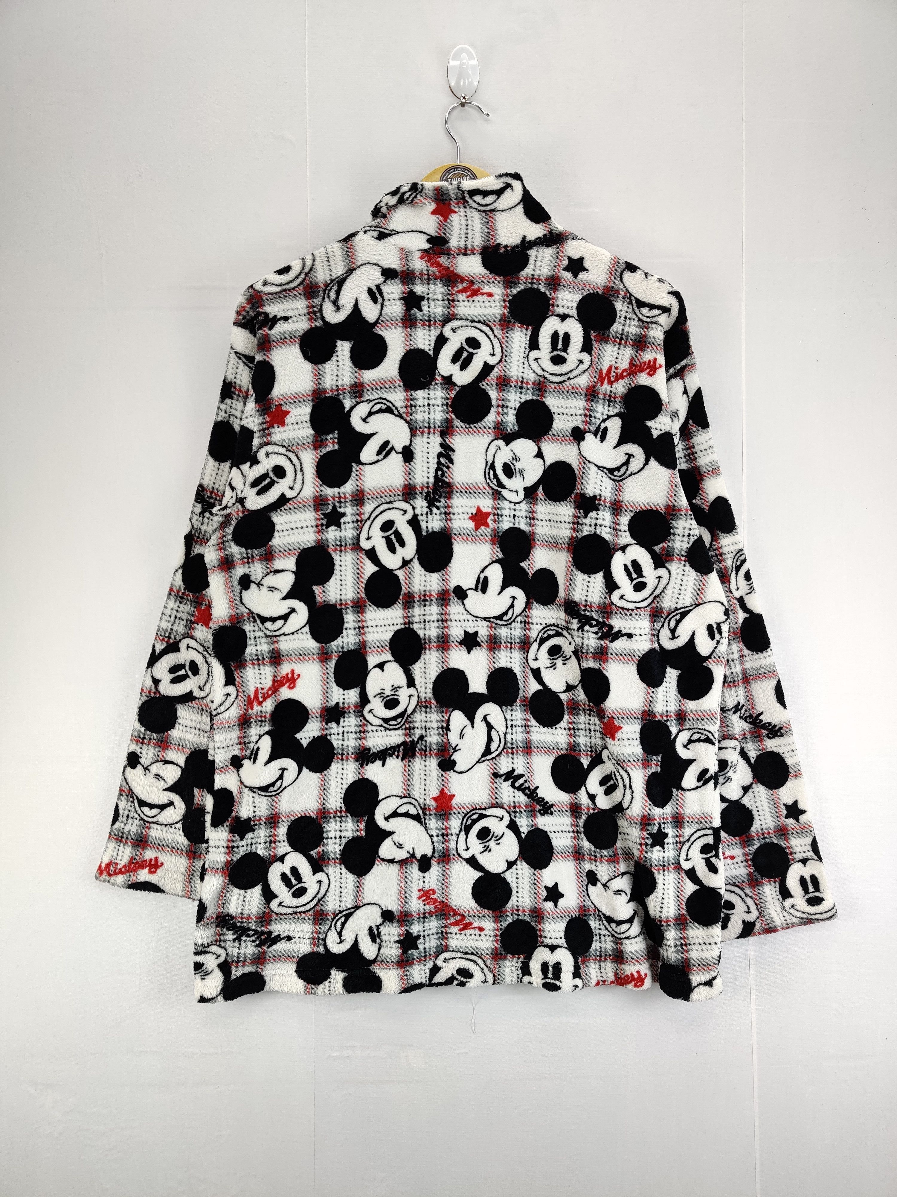 Disney Vintage Disney Mickey Mouse Fleece Button Ups Shirt Size US L / EU 52-54 / 3 - 9 Thumbnail