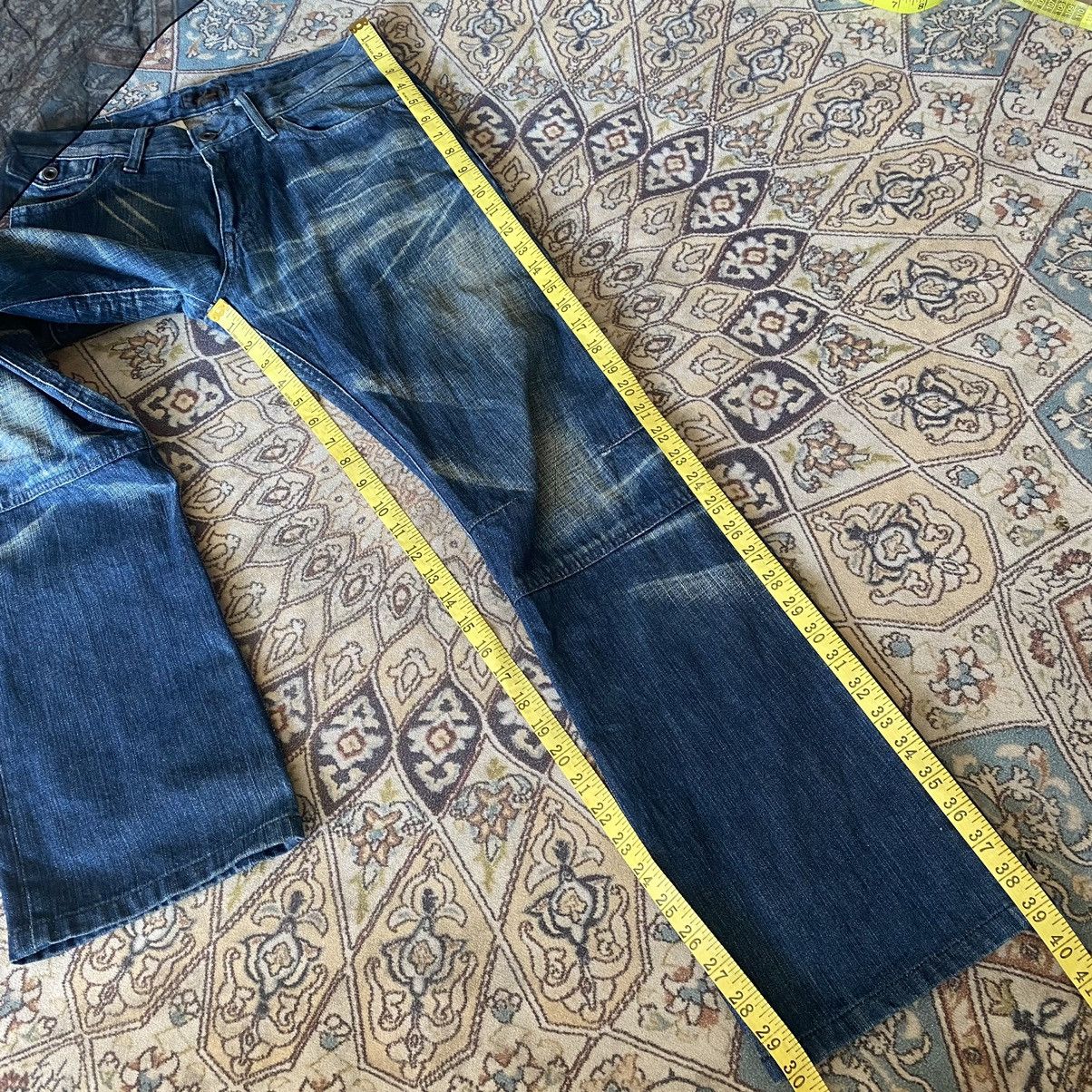 Tete Homme Tete Homme Denim Flare Leather Pocket Size US 29 - 18 Thumbnail